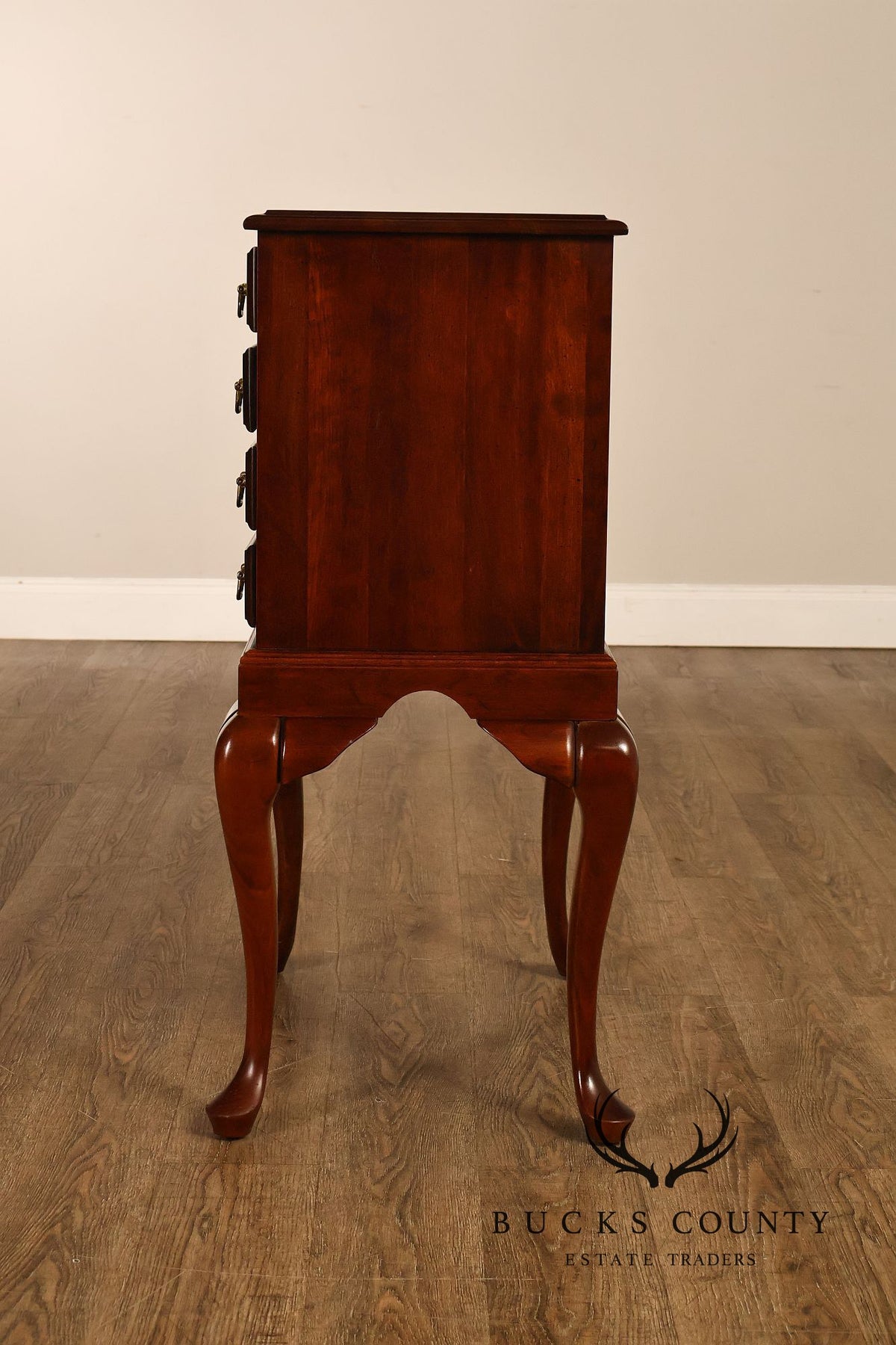 Chippendale Style Mahogany Four Drawer Silver Chest On Stand