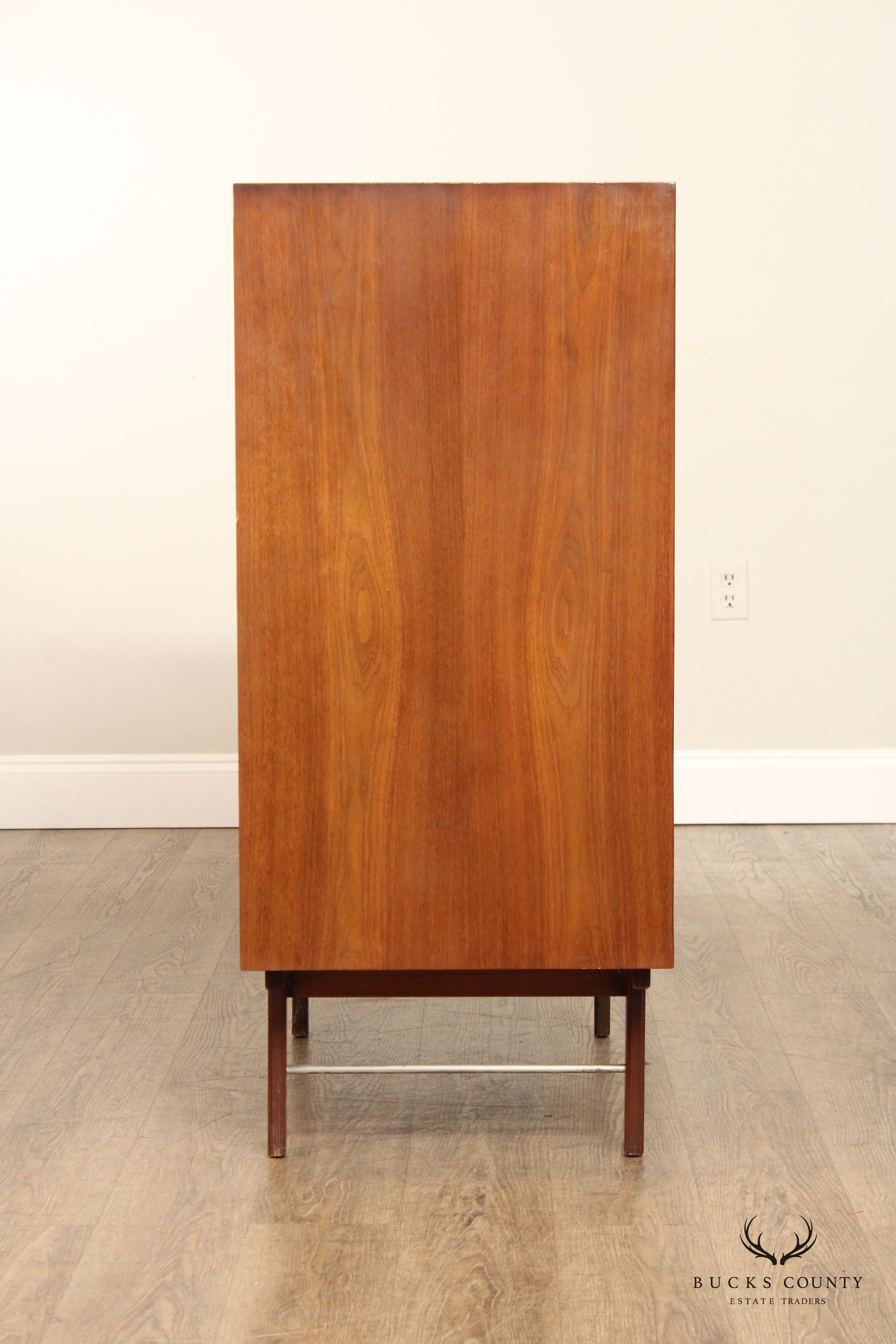 Glenn of California Mid Century Modern Walnut Tall Chest