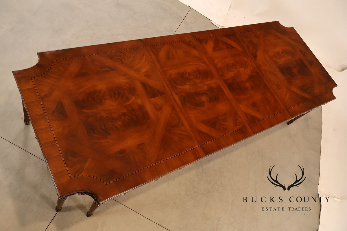 E J Victor Newport Collection Neoclassical Style Mahogany Dining Table With Two Leaves