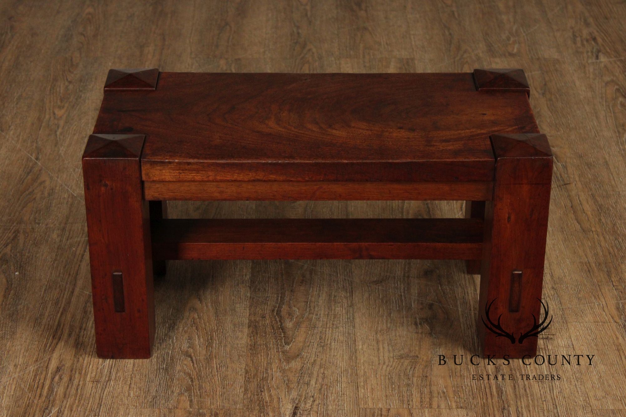 Arts and Crafts Antique Walnut Foot Stool