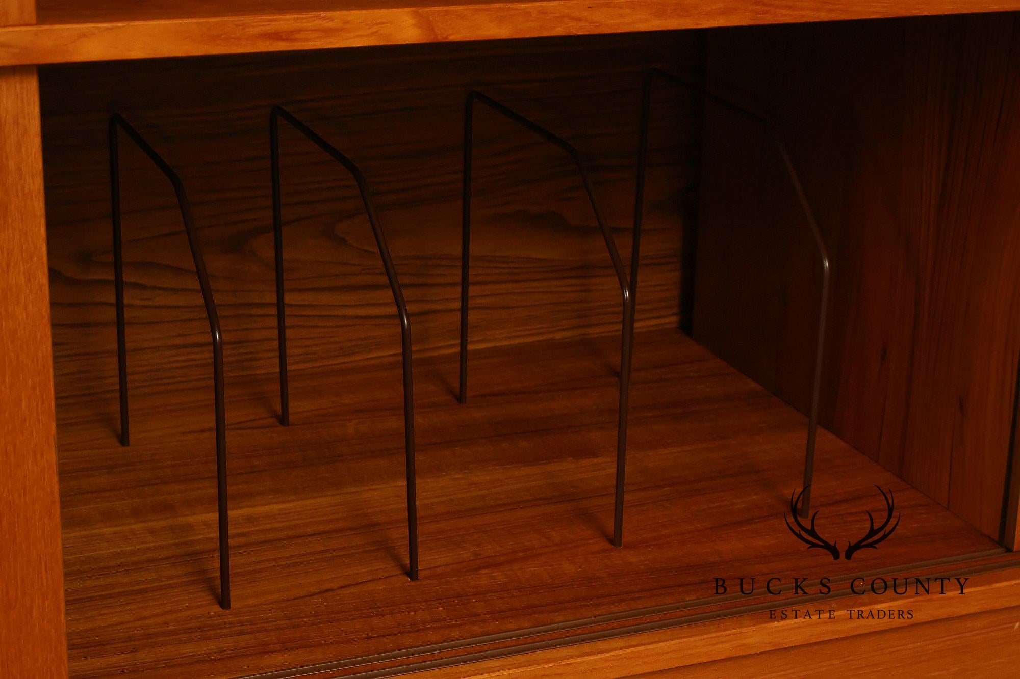 Danish Modern Teak Media Console Cabinet