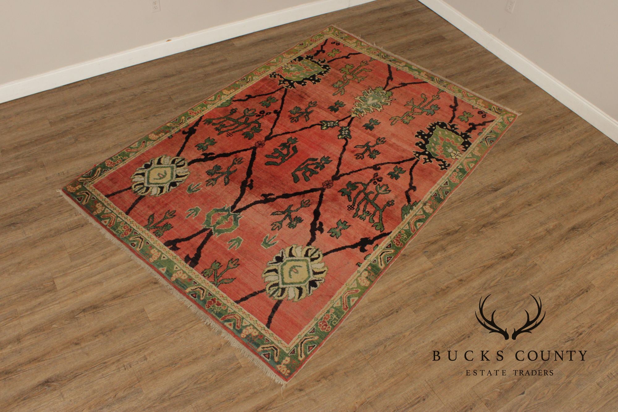 Khotan Style Hand Knotted Wool Area Rug 6'x 9'