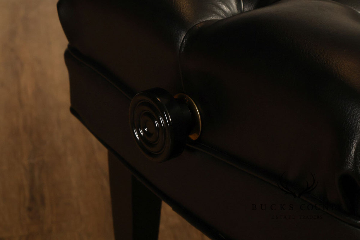 Steinway & Sons Model 1098 Ebonized Upright Piano With Bench