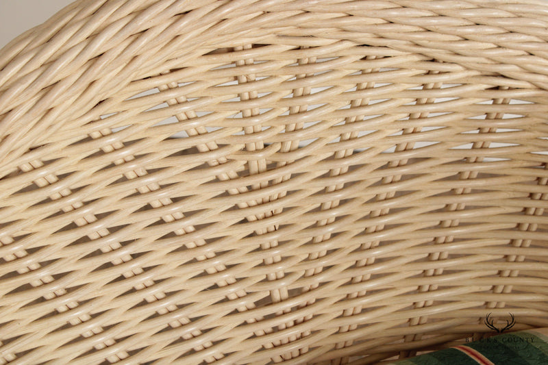 Ficks Reed Mid Vintage Pair of Wicker Lounge Chairs