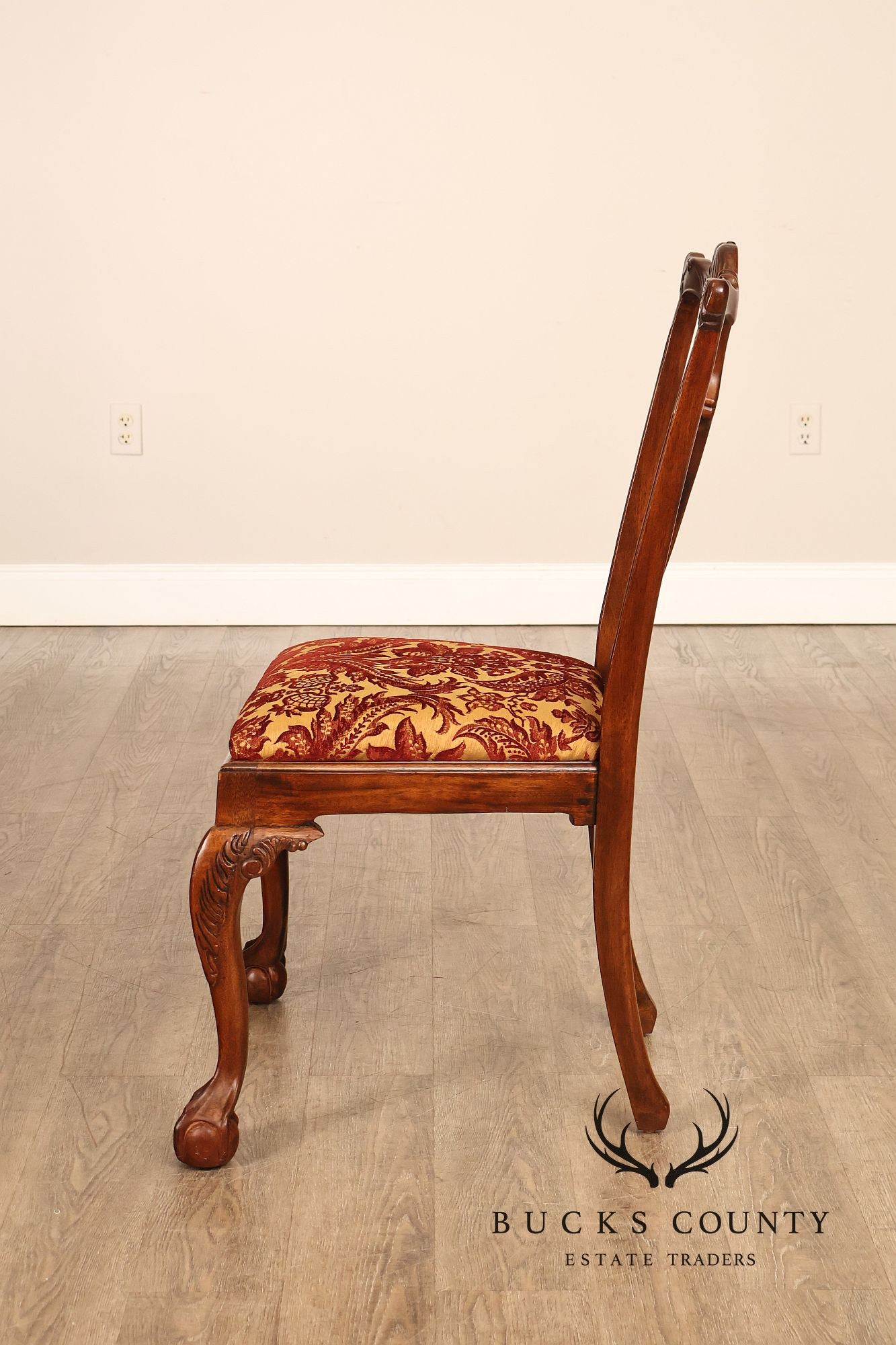 Lexington Furniture Chippendale Style Mahogany Carved Set Of Four Dining Chairs