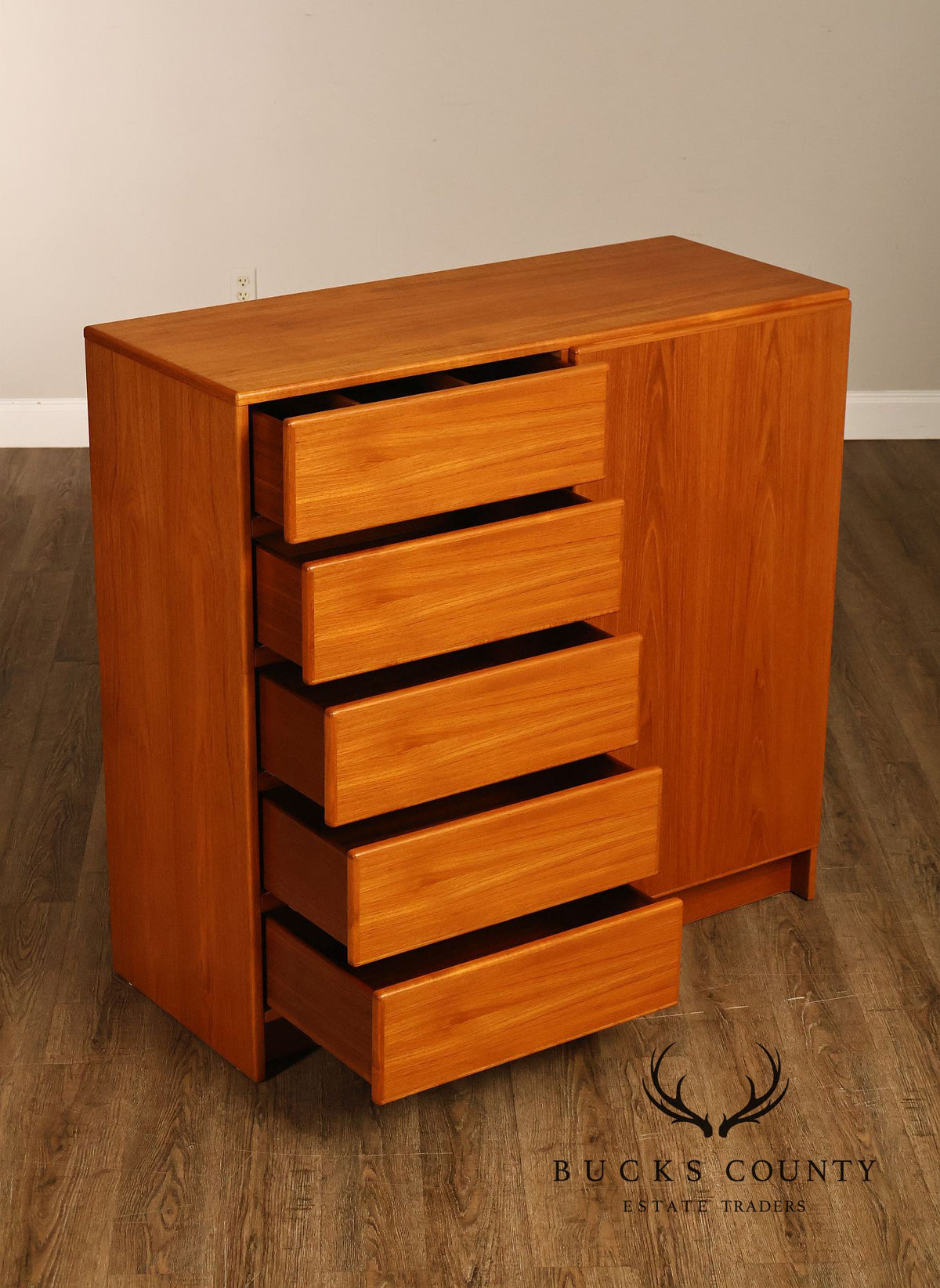 Scan Coll Danish Modern Teak Gentlemen’s Chest