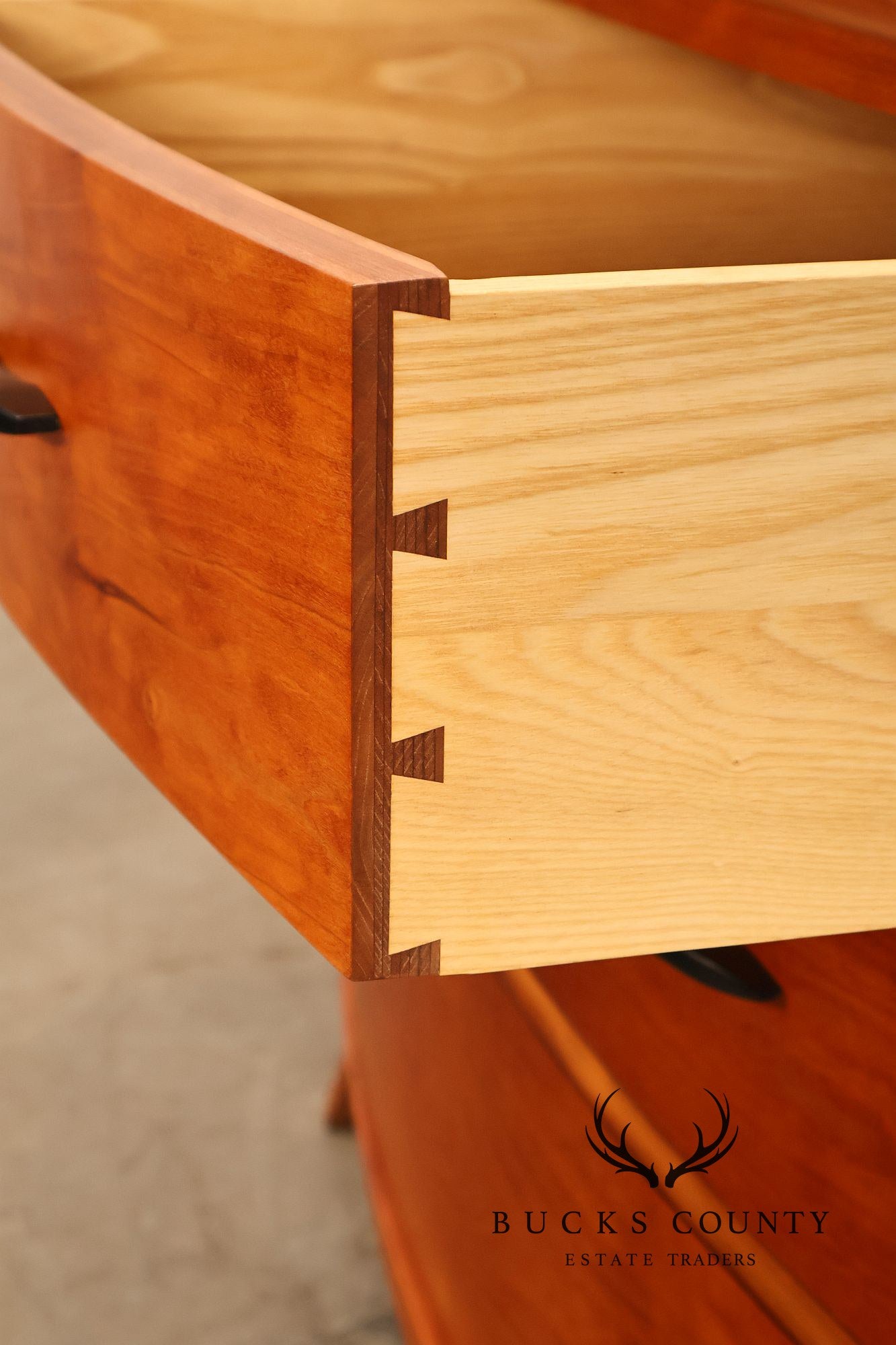 Thomas Moser Cherry Crescent Four Drawer Bureau