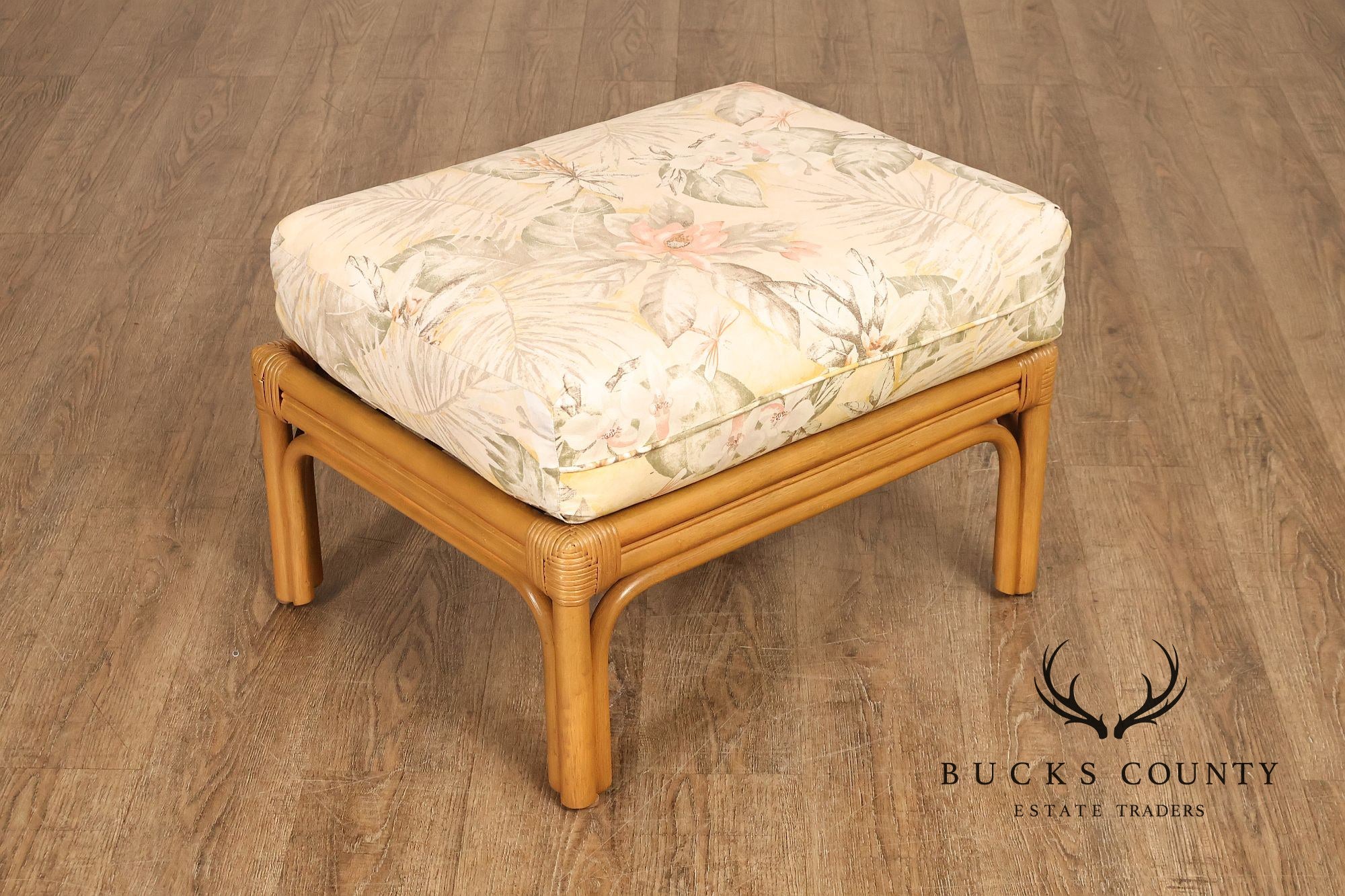 Laneventure Tradewinds Rattan Armchair and Ottoman