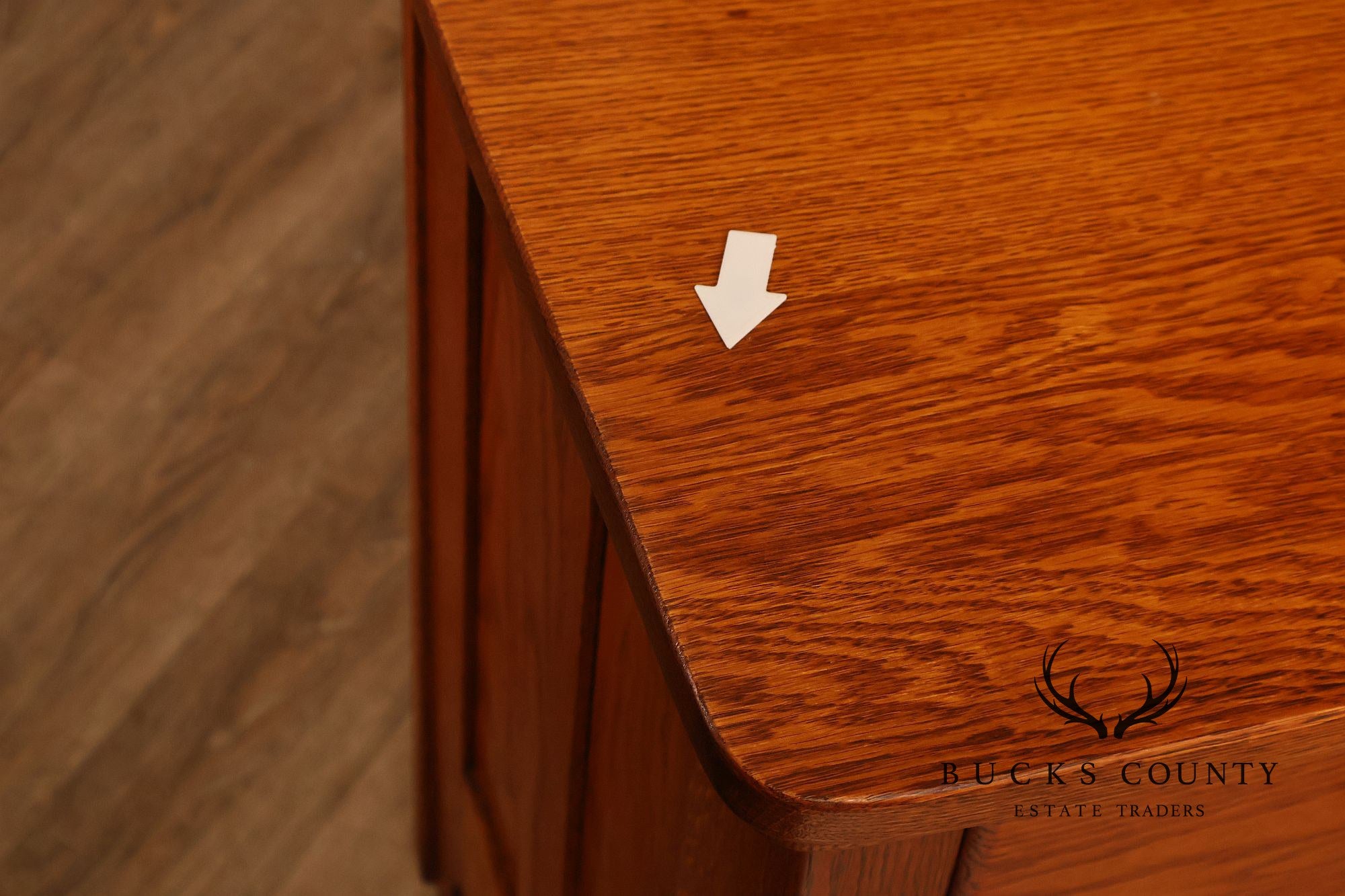 Paine Furniture Renaissance Revival Oak Dresser with Mirror