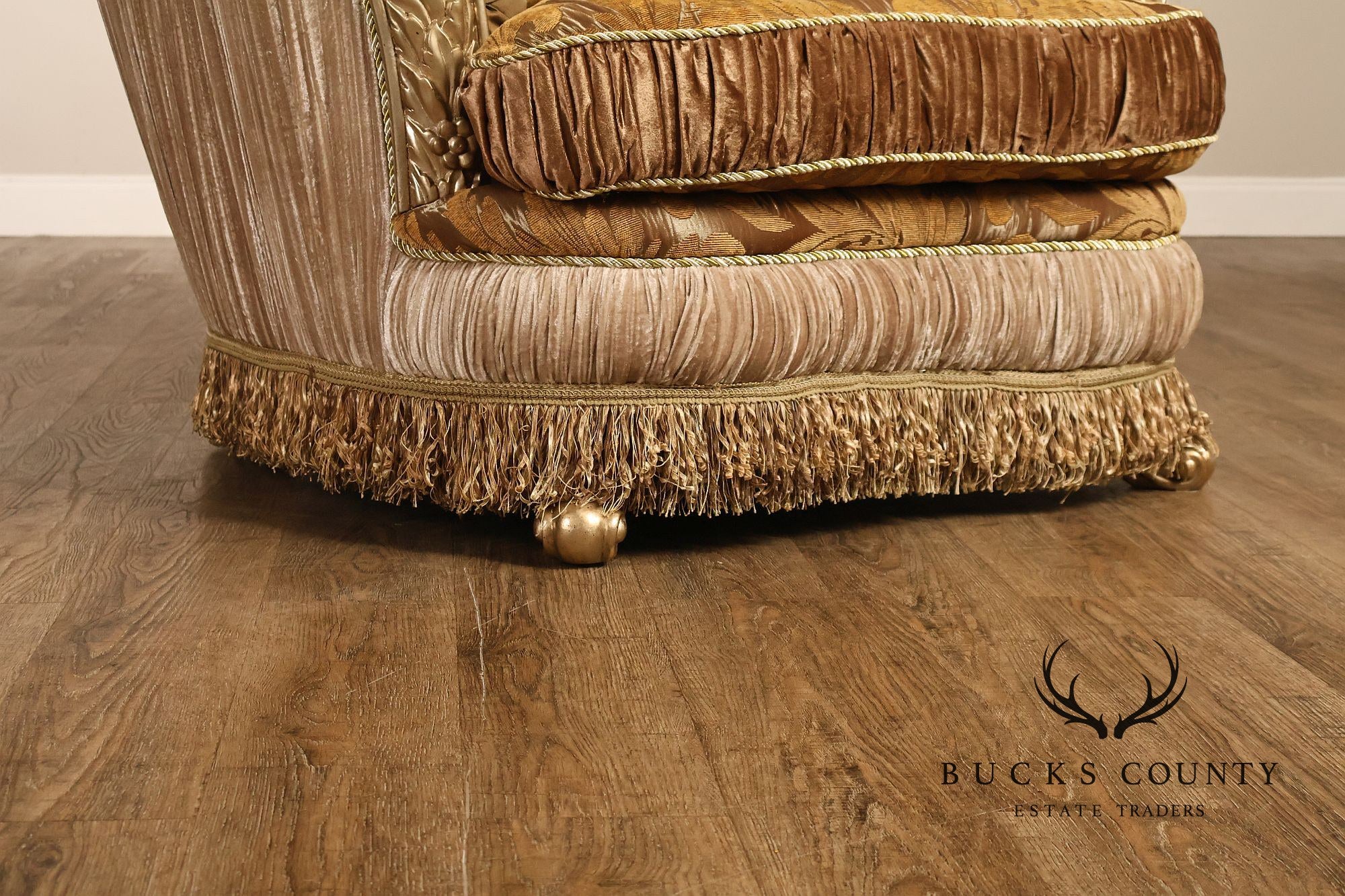 Italian Renaissance Style Upholstered Club Chair