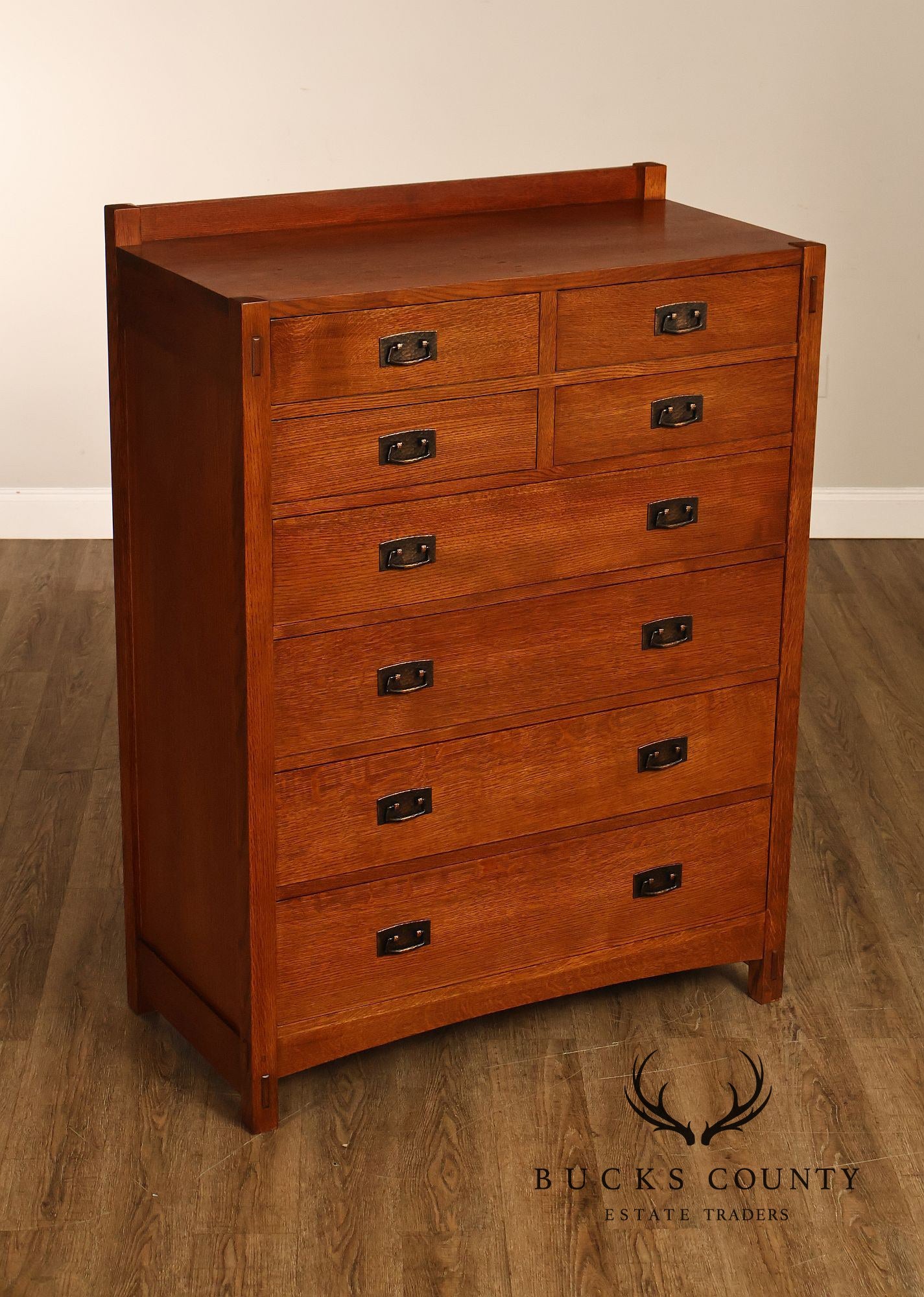 Stickley Mission Collection Oak Eight-Drawer Chest