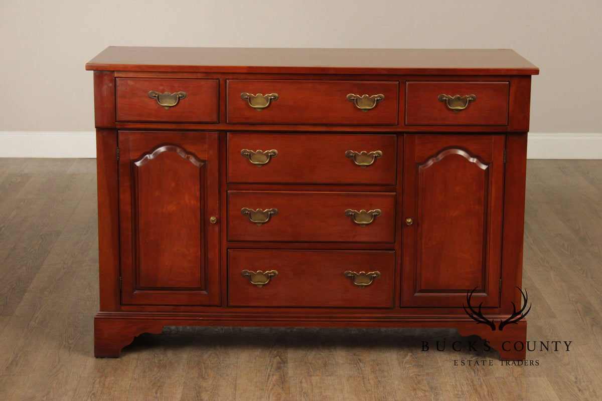 Drexel Wallace Nutting Cherry Colonial Style Sideboard Buffet
