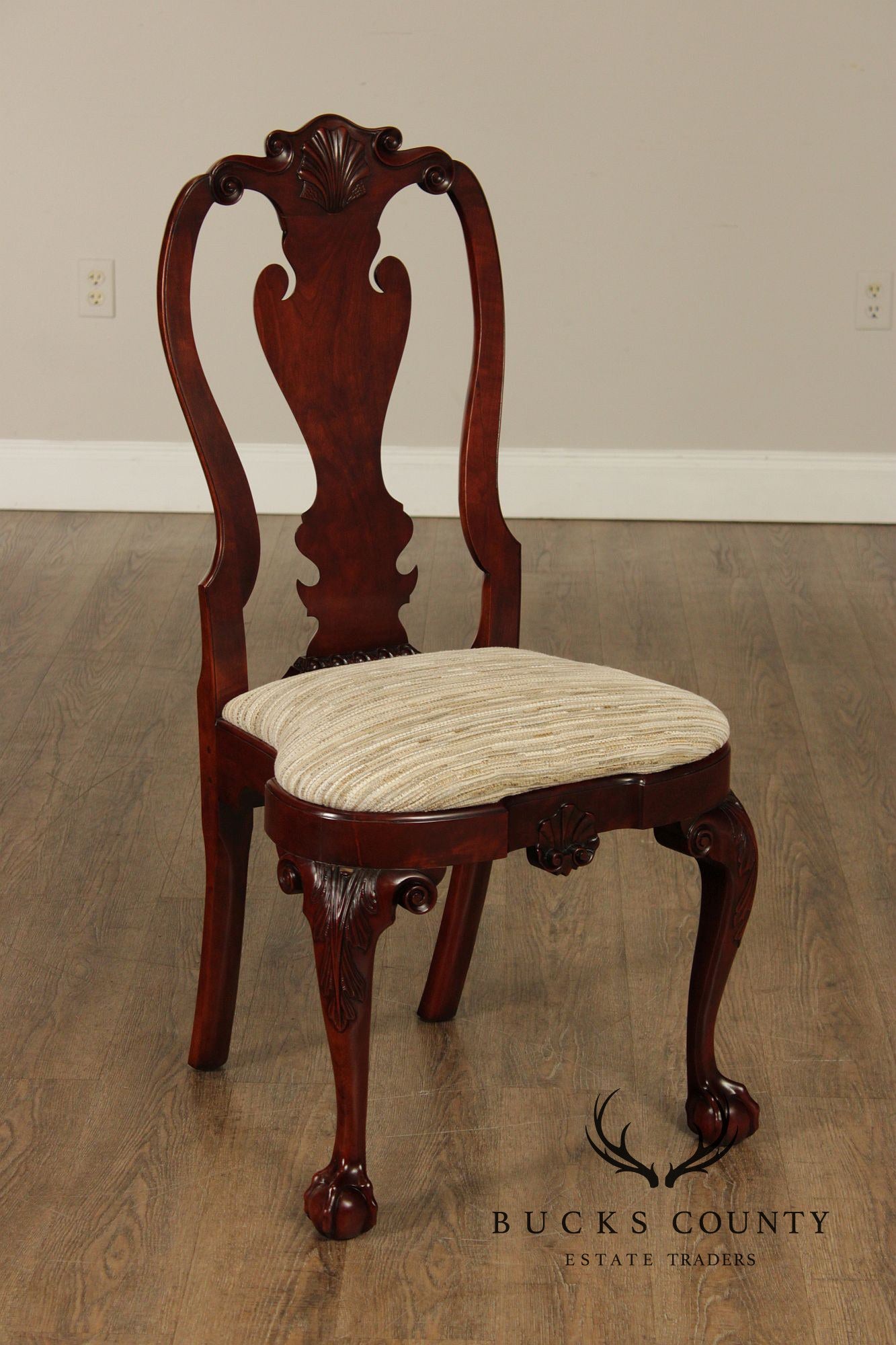 Kindel Winterthur Collection Set Of Six Carved Dining Chairs