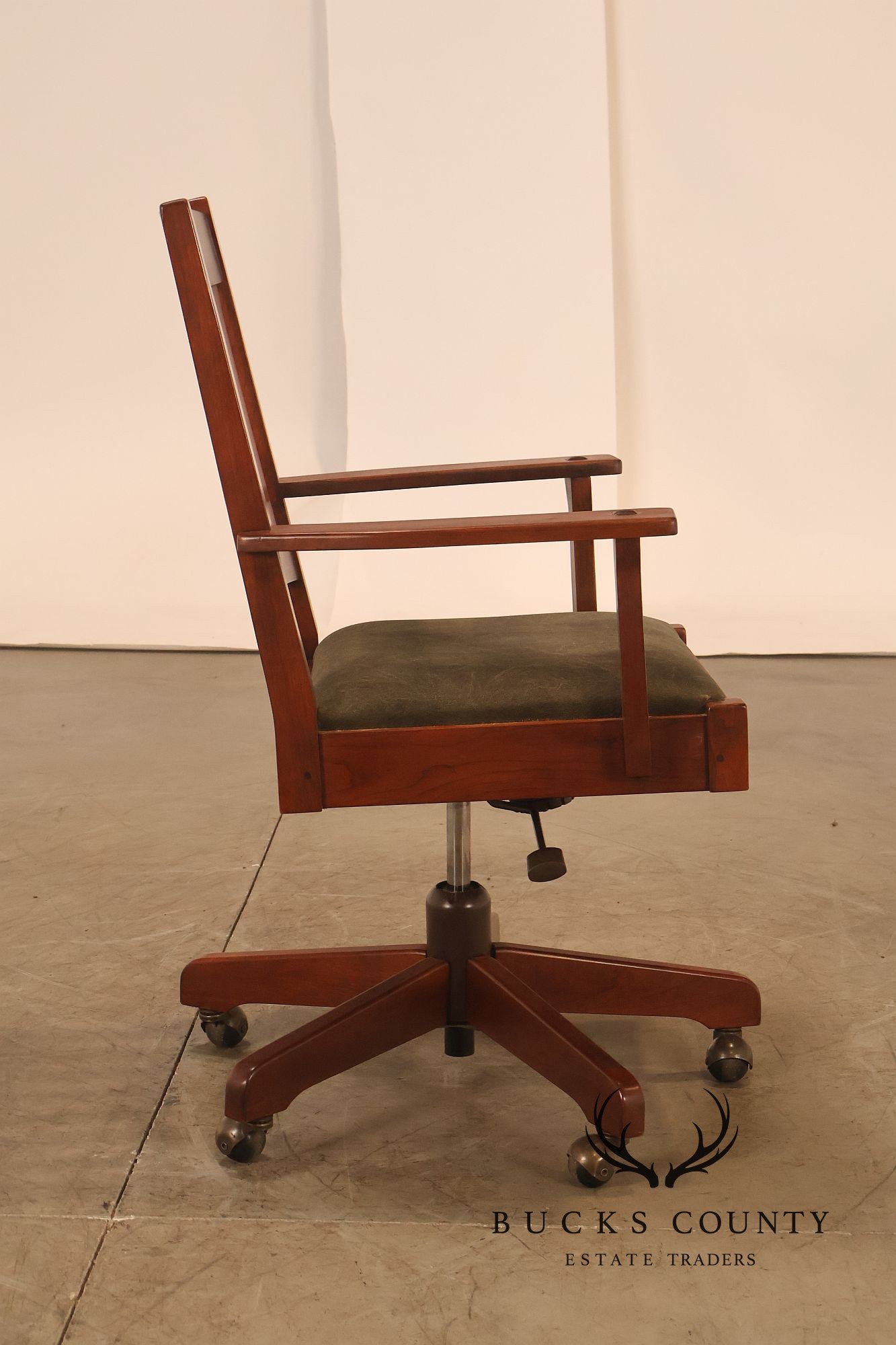 Stickley Mission Collection Cherry Swivel Office Chair