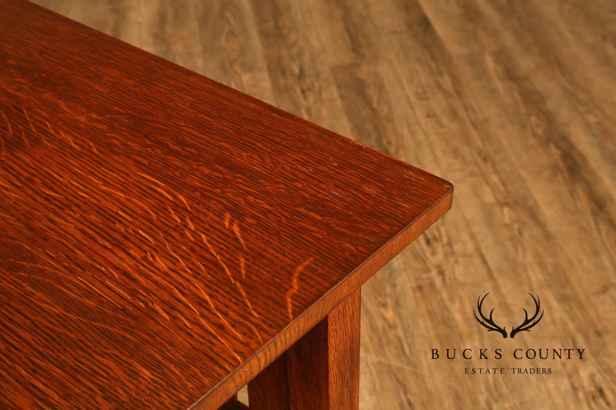 Stickley Mission Collection Slatted Oak Book Table