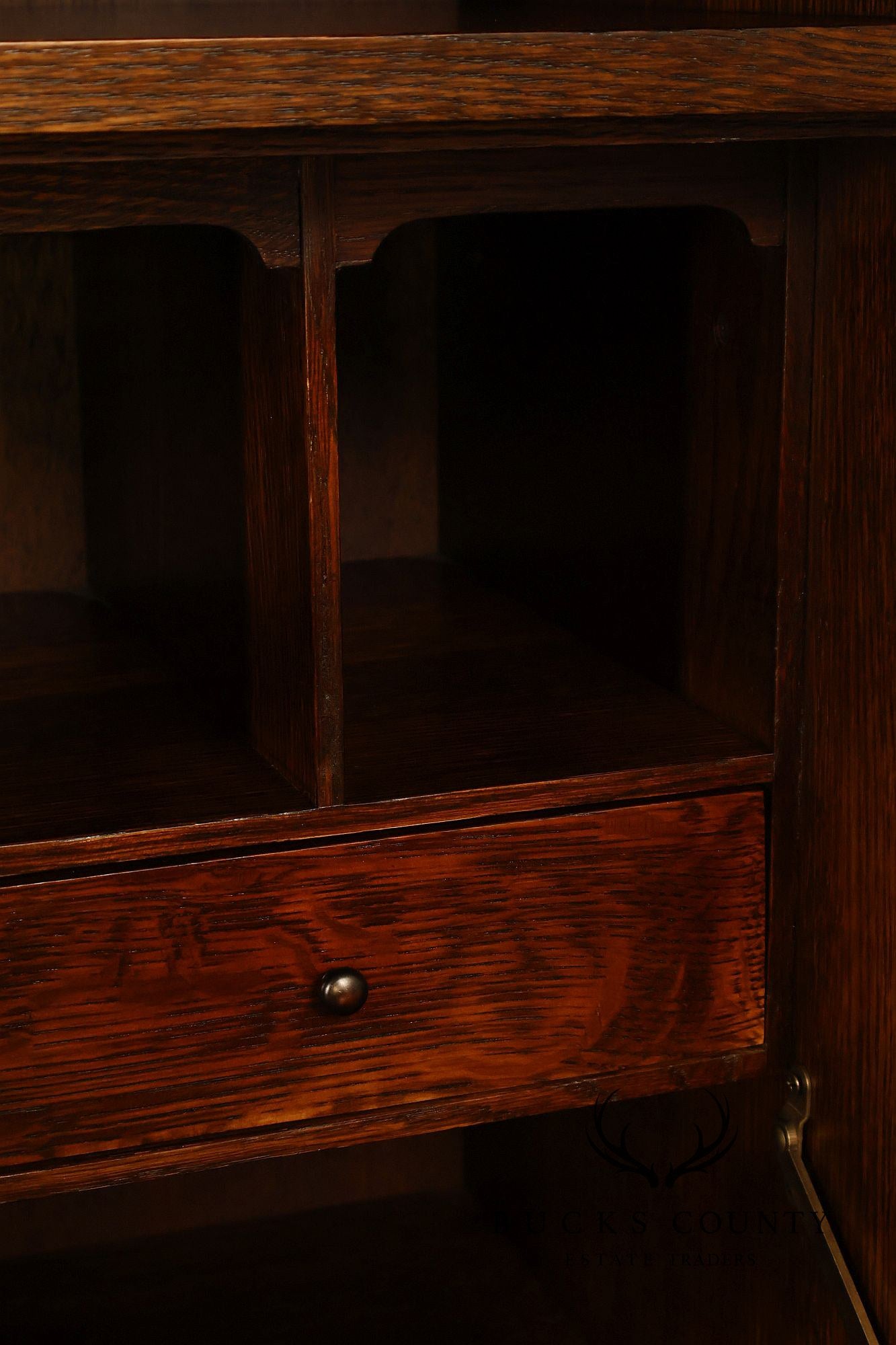 Stickley Harvey Ellis Mission Collection Oak Fall Front Secretary Bookcase