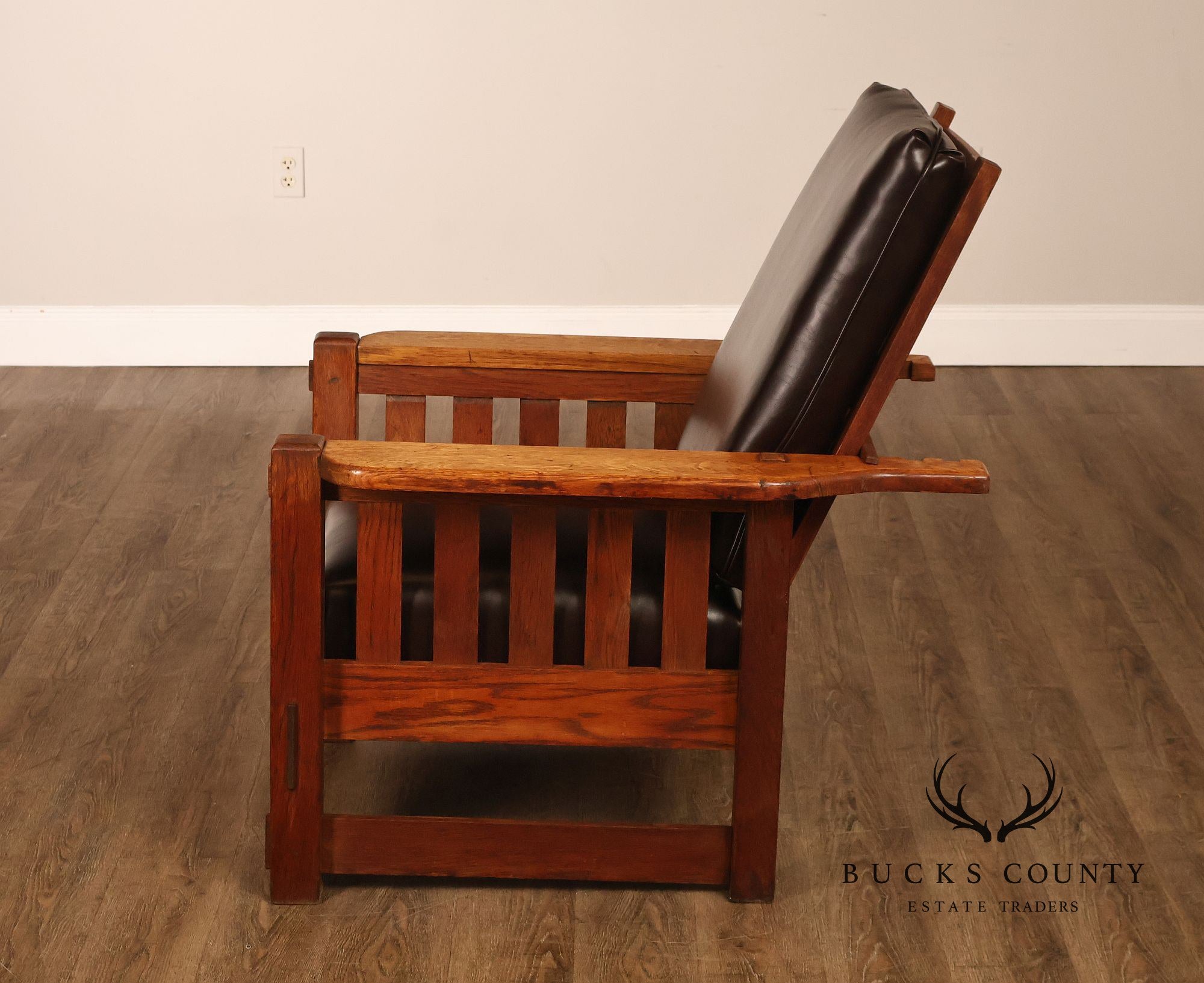 Antique Harden Arts & Crafts Oak Morris Chair