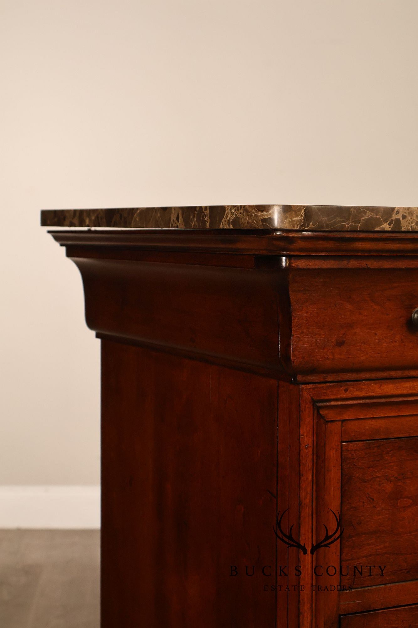 Thomasville King Street Collection Marble Top Four Door Credenza