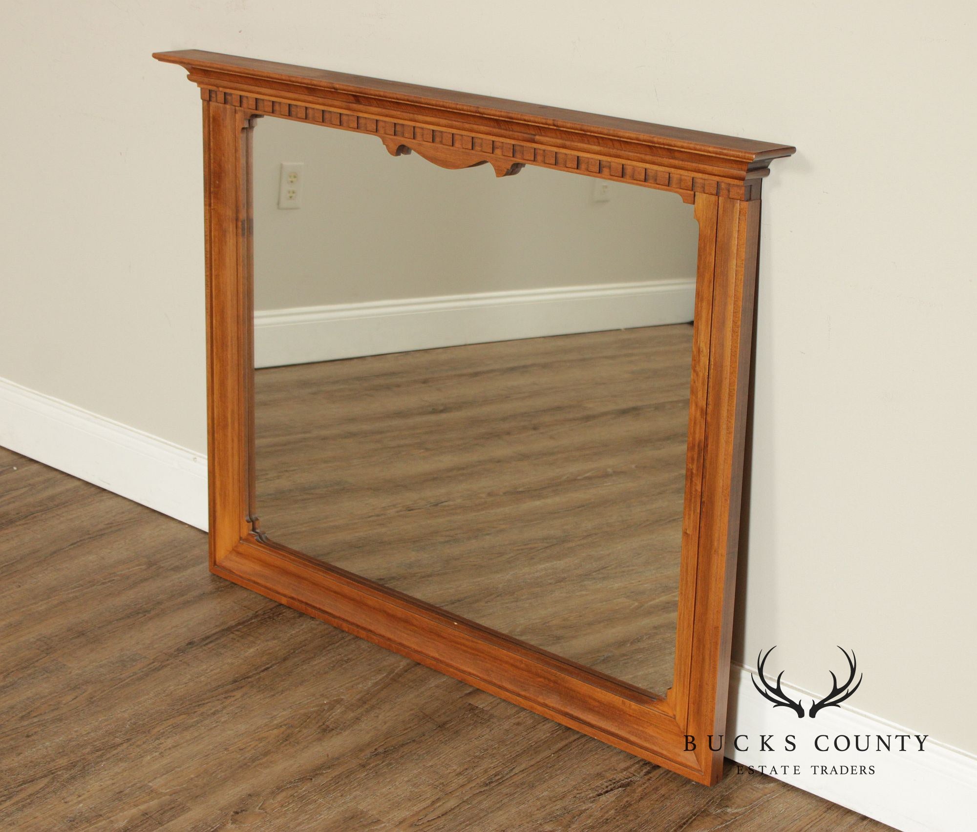 Beals Furniture Colonial Revival Maple Dresser Mirror