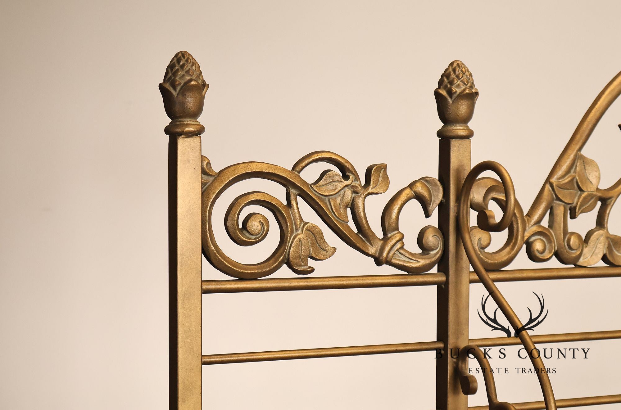 Drexel Heritage French Provincial Sideboard With Metal Scroll Baker's Rack