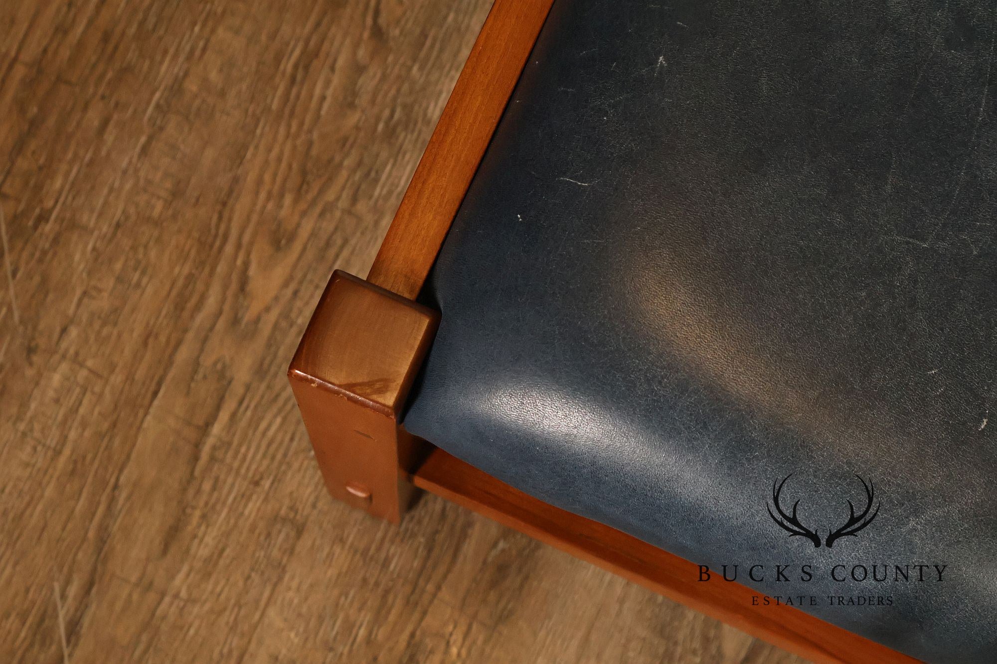 Stickley Mission Collection Cherry Bow Arm Morris Chair and Ottoman