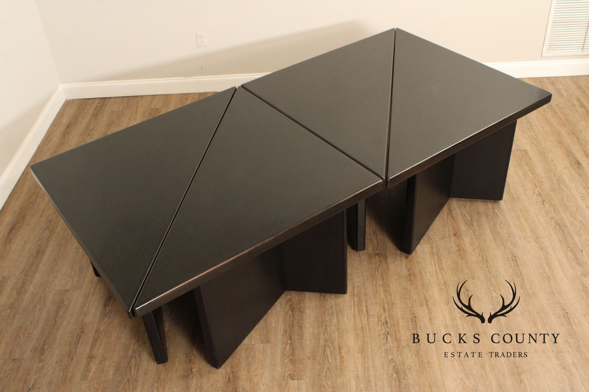 After Frank Lloyd Wright Custom Quality Modern Modular Dining Table
