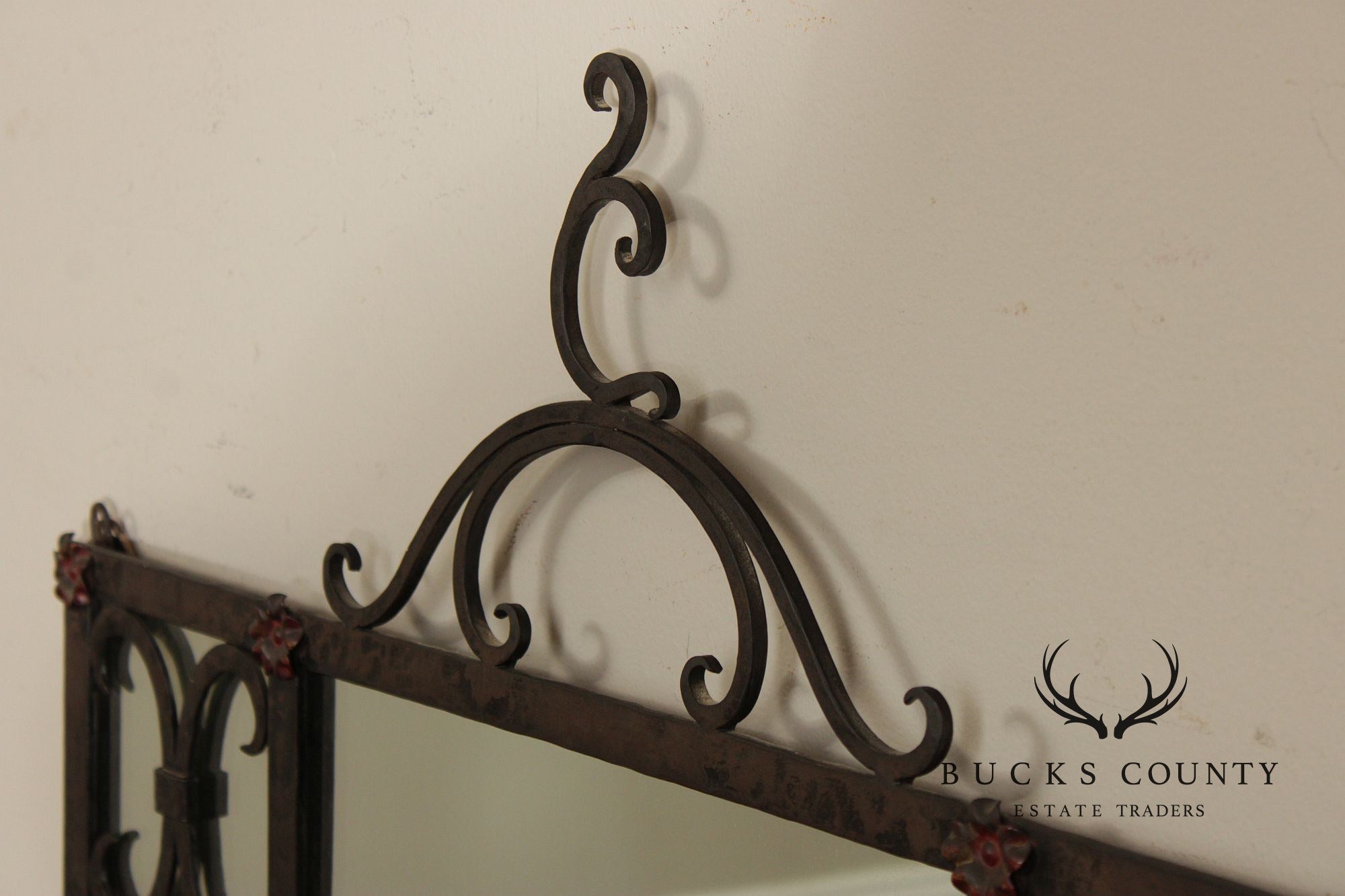 Spanish Colonial Style Wrought Iron Wall Mirror