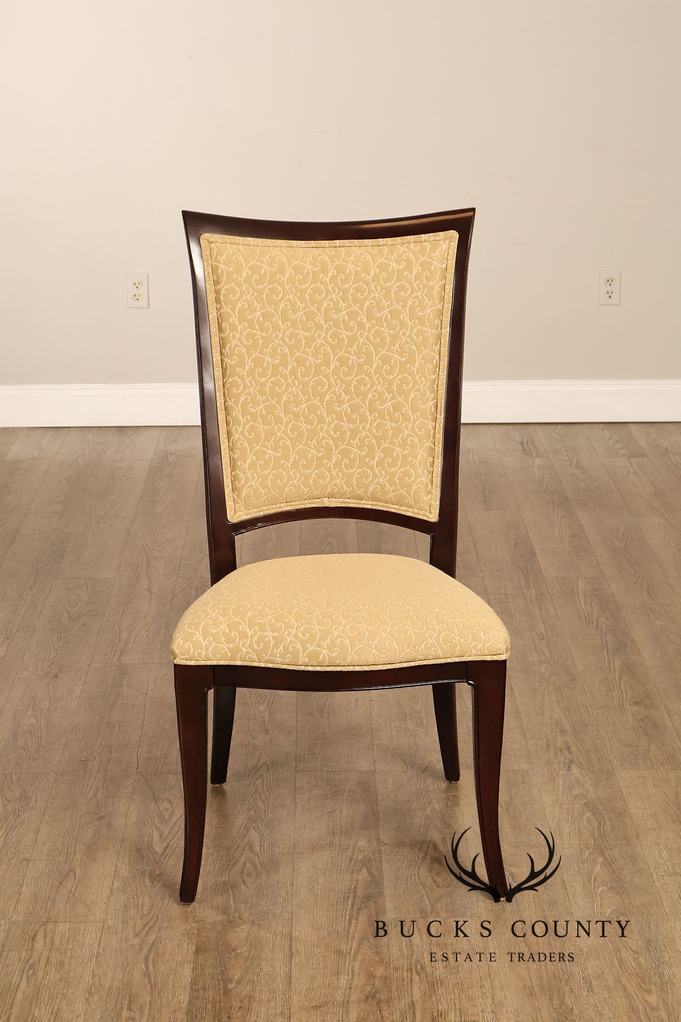 Thomasville Transitional Set of Eight Mahogany Dining Chairs