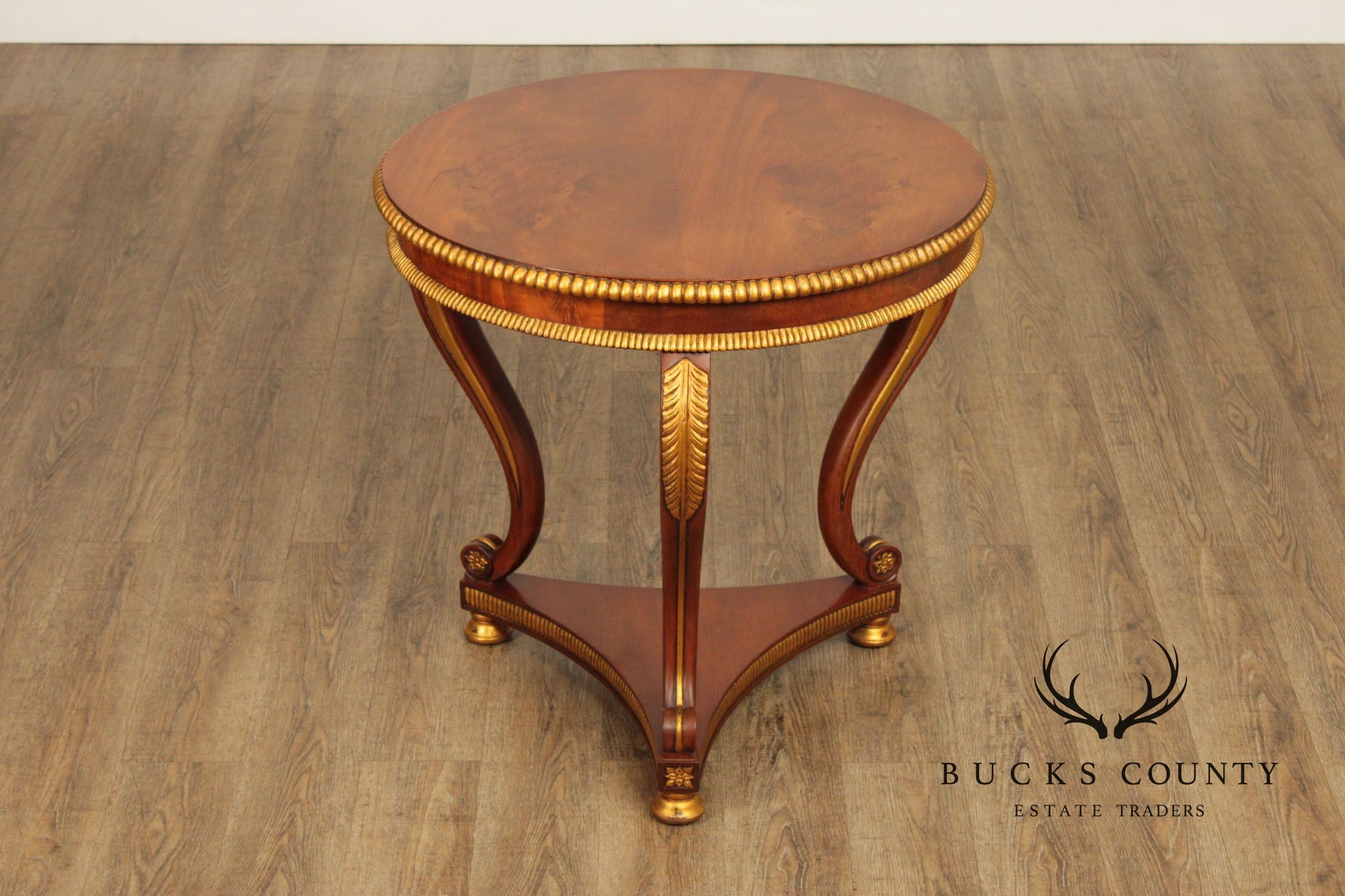 Regency Style Partial Gilt Mahogany Center Table