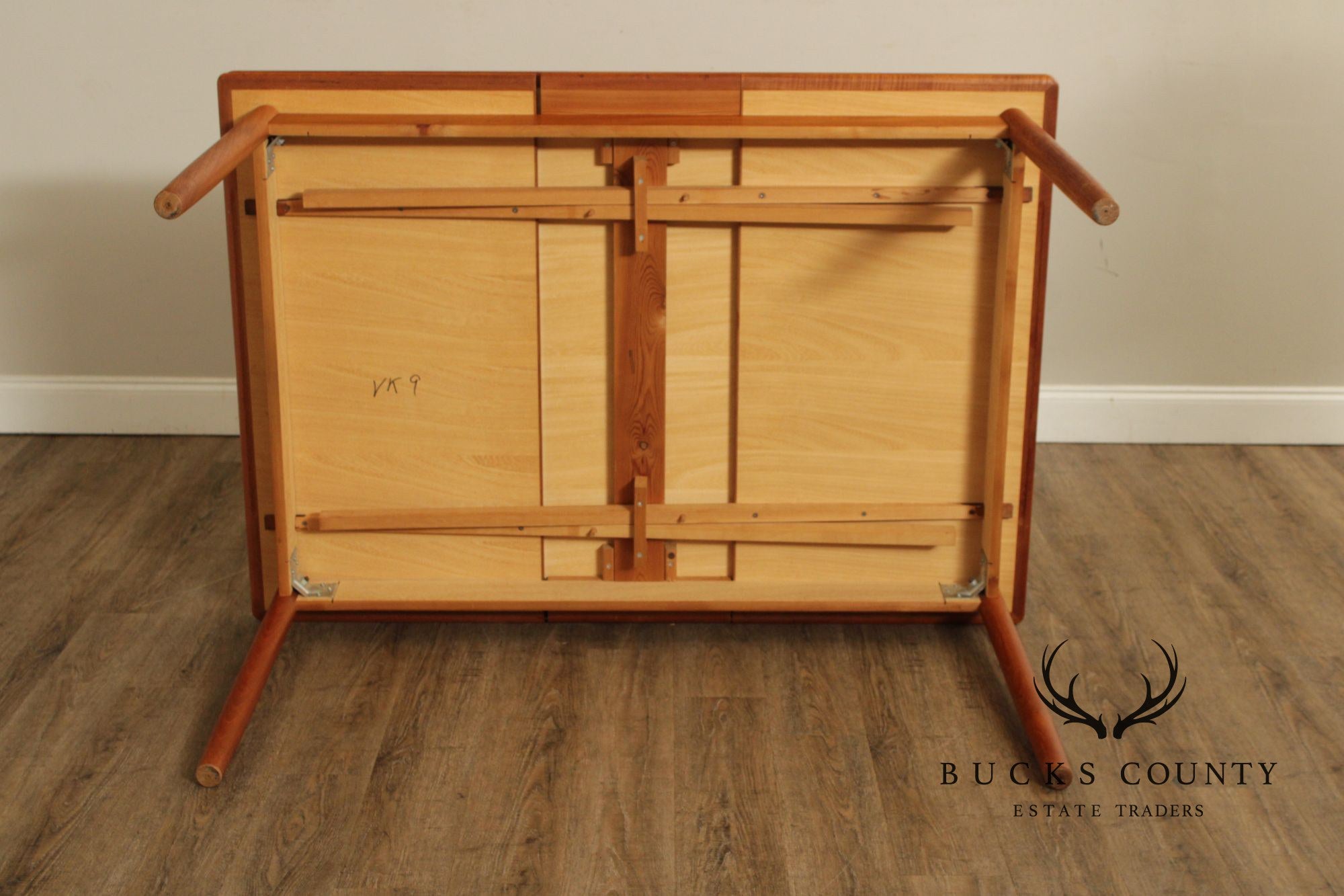 Danish Modern Teak Expandable Dining Table