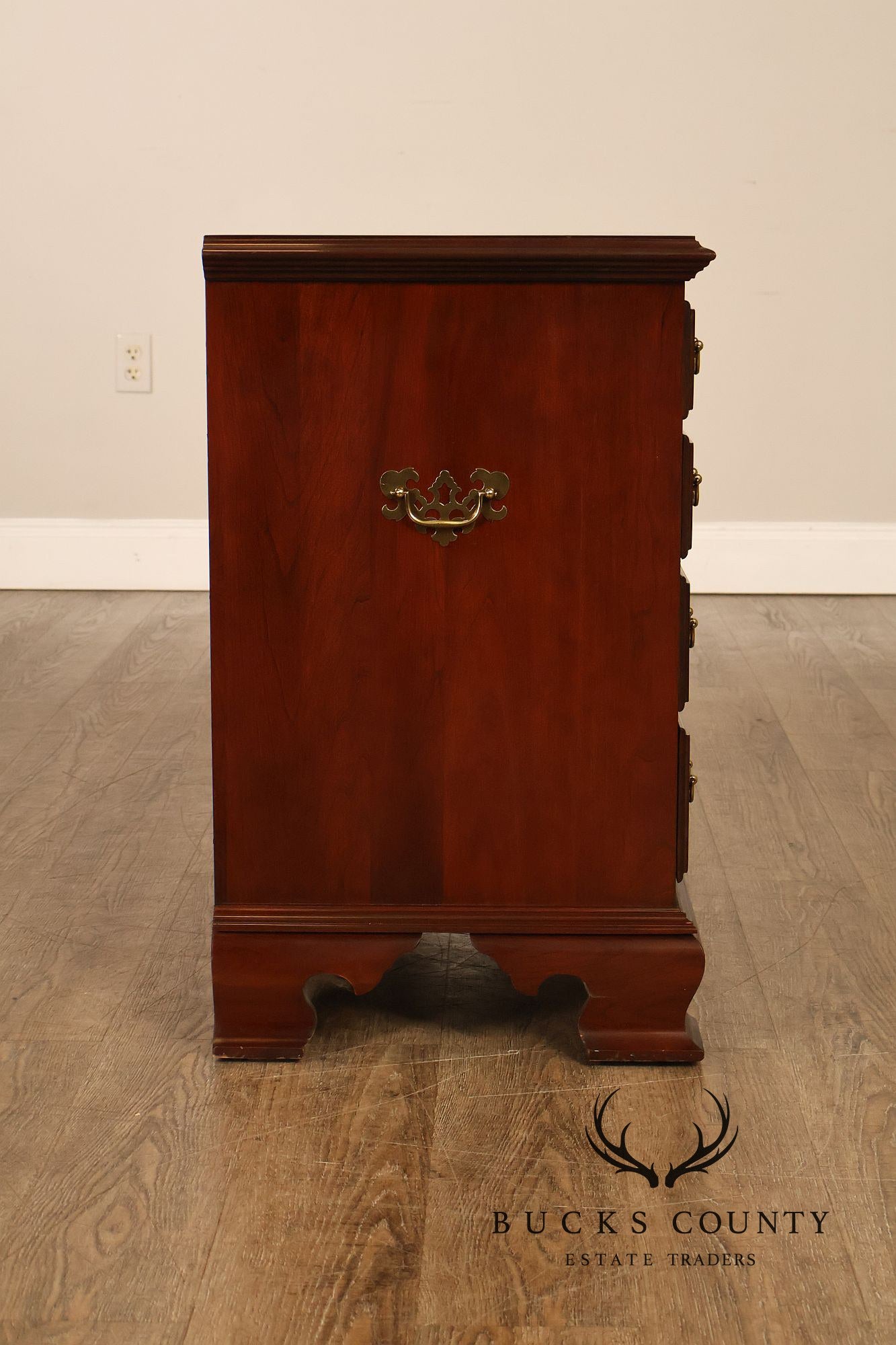 Ethan Allen Georgian Court Collection Pair Of Cherry Nightstands