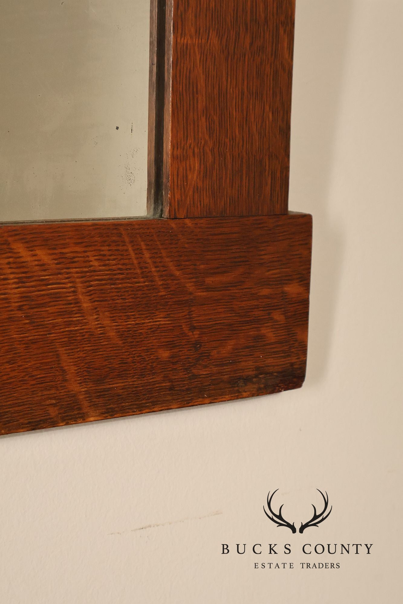L. & J.G. Stickley Arts And Crafts Oak Wall Mirror