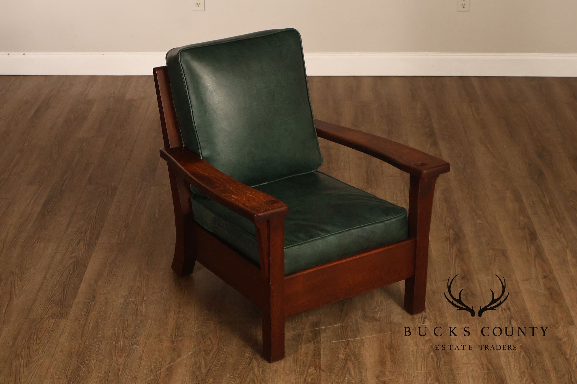 Limbert Arts & Crafts Antique Mission Oak Lounge Chair And Rocking Chair