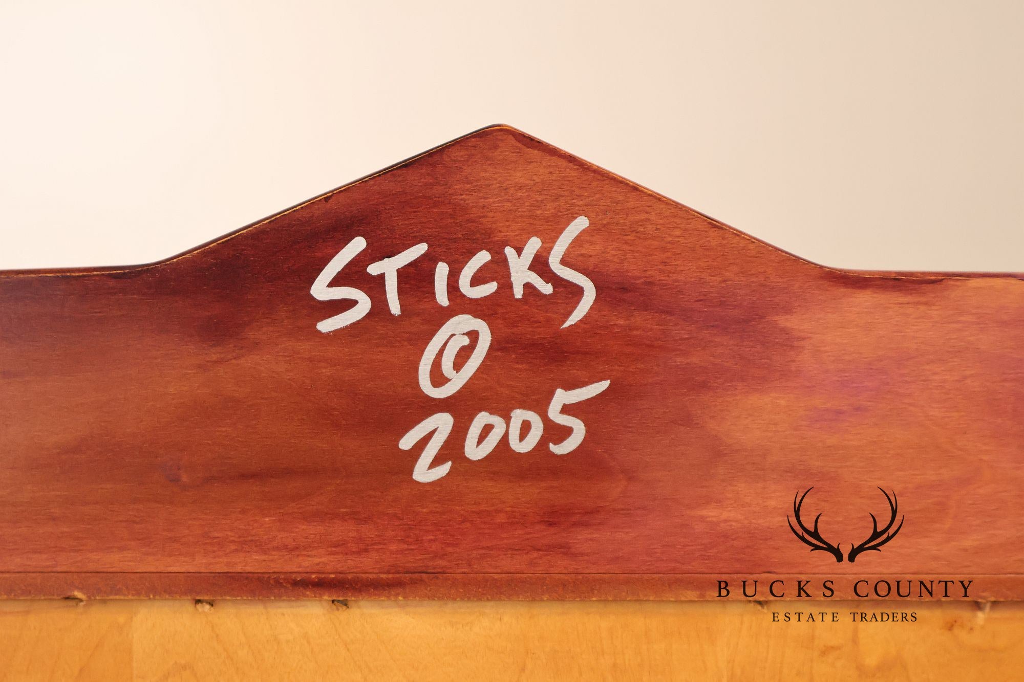 Sticks Artisan Hand Painted Open Bookcase
