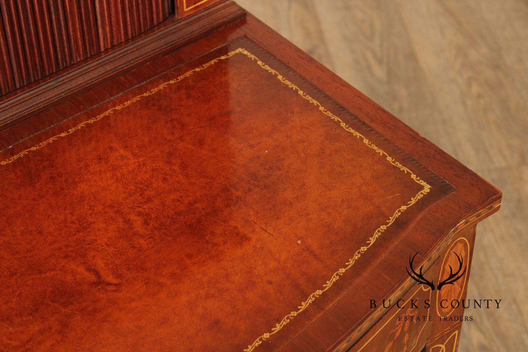 Hepplewhite Style 1940,s Mahogany Inlaid Writing Desk