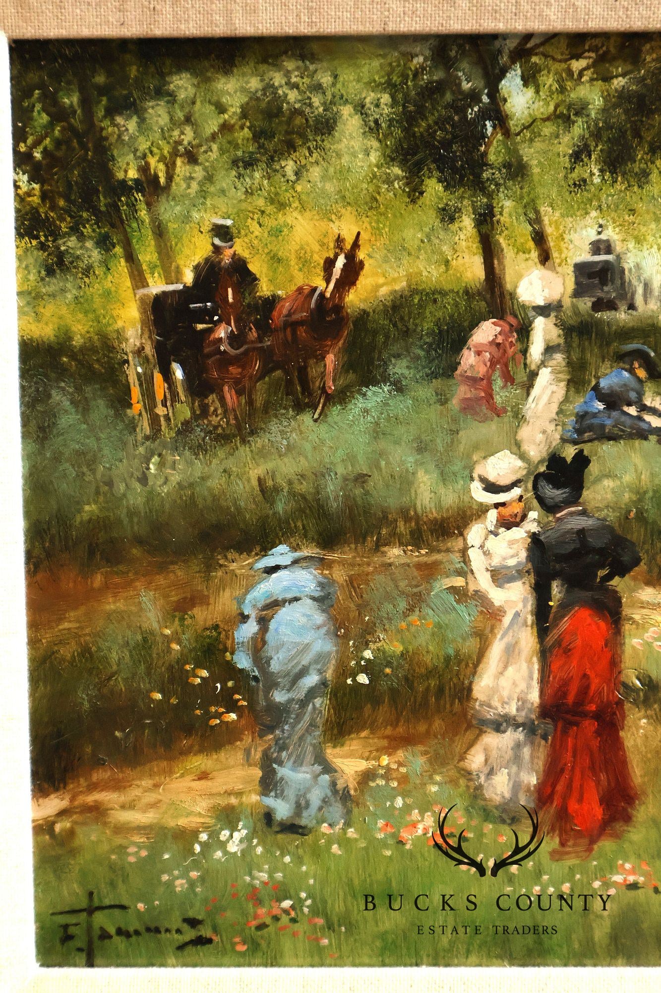 Francesco Tammaro Oil Painting, 'In the Countryside'