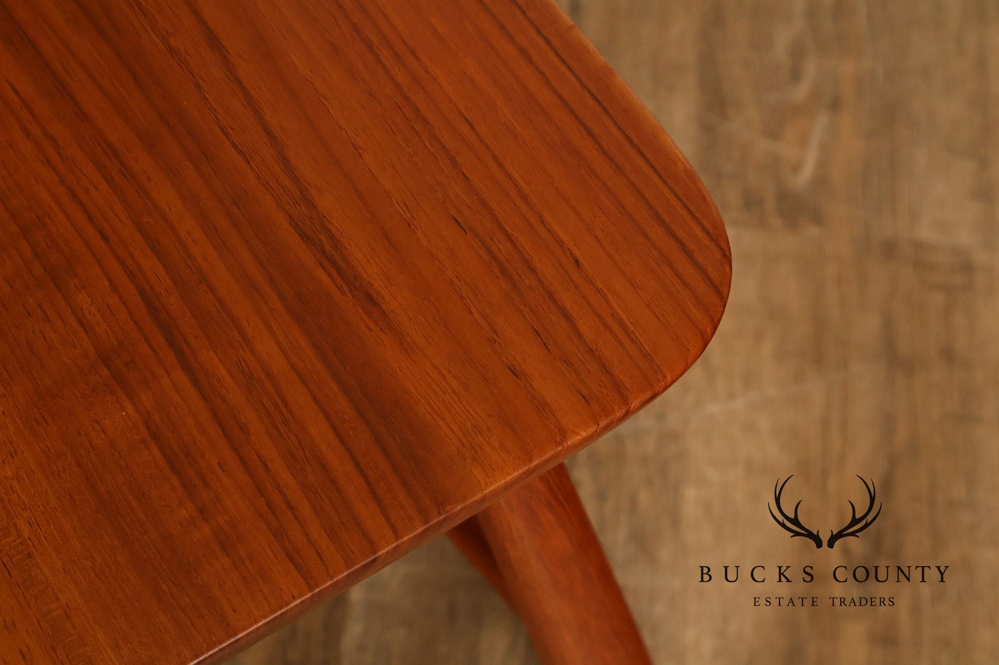 KD Sun Furniture Vintage Danish Modern Style Set of Six Teak Windsor Dining Chairs