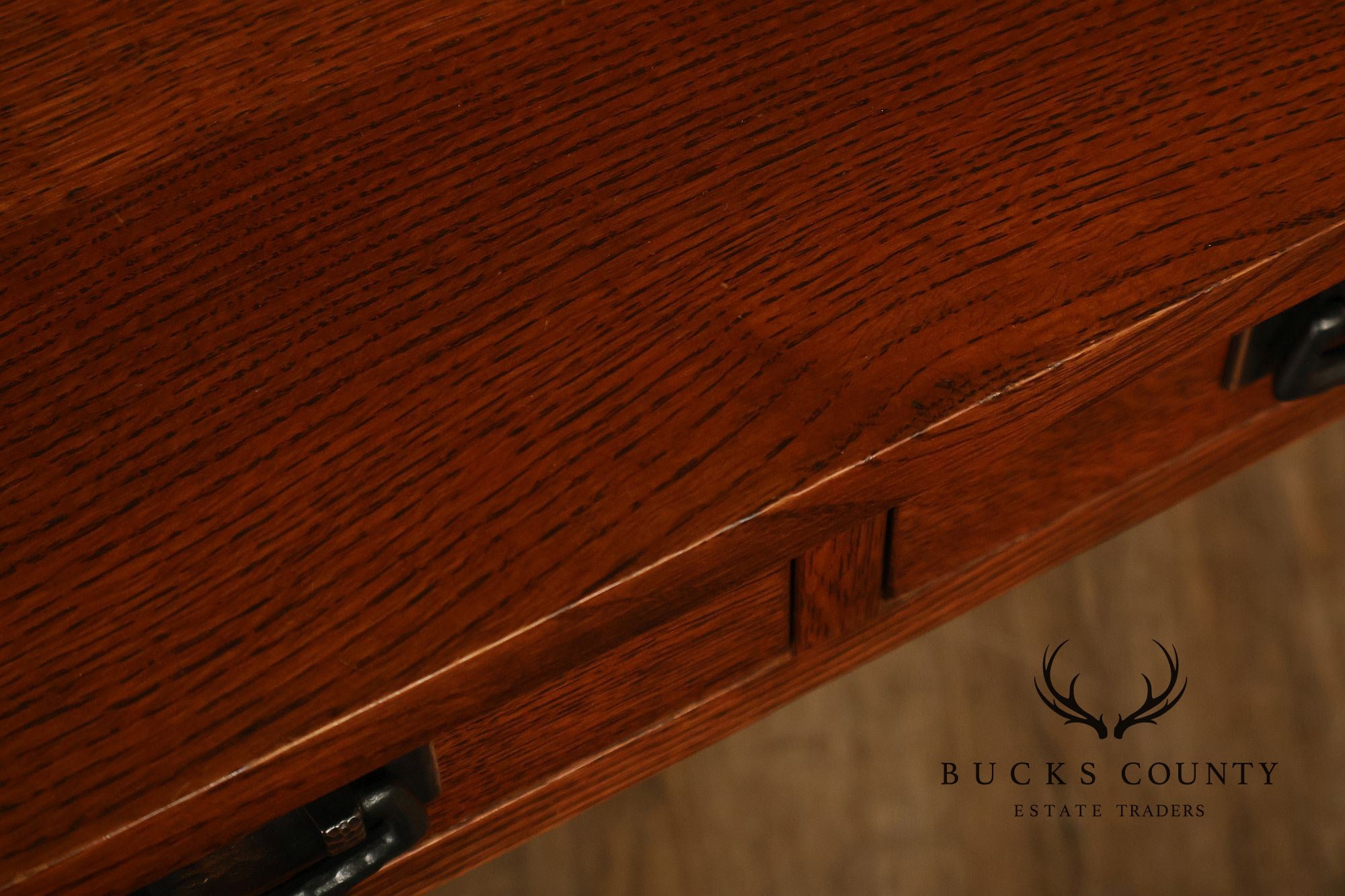 Stickley Mission Collection Oak Two Drawer Sofa Table