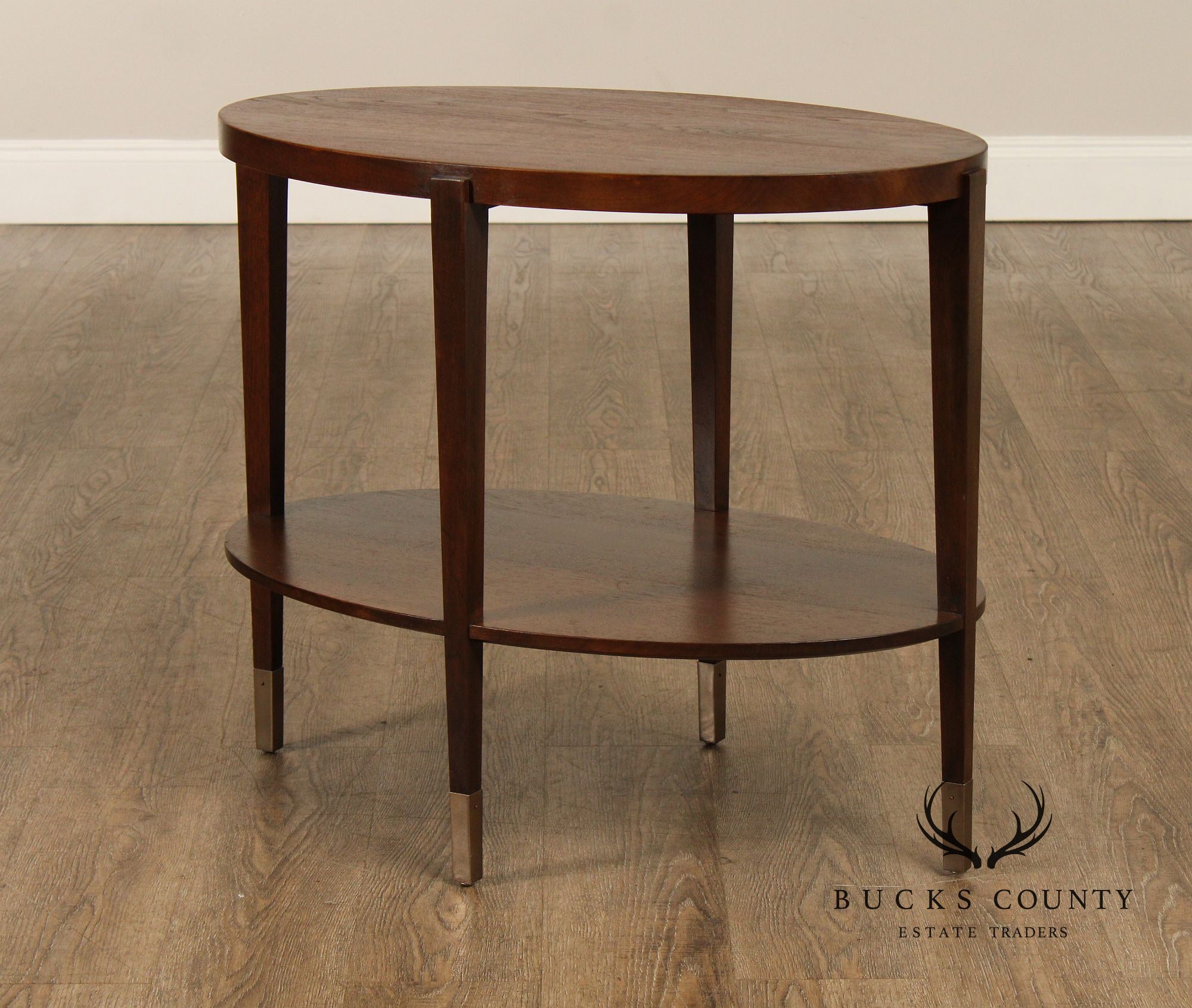 Studio by Stickley 'Brower' Oval Walnut End Table