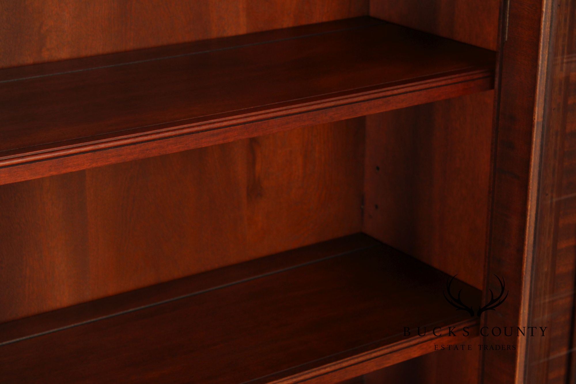 Ralph Lauren 'Weathersby' Monumental Carved Mahogany Bookcase