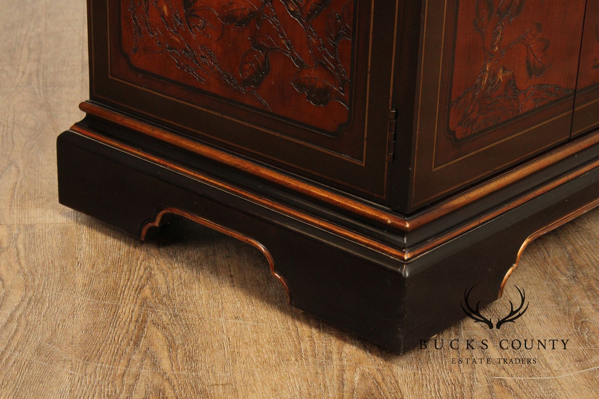 Drexel Heritage Chinoiserie Style Sliding Top Server