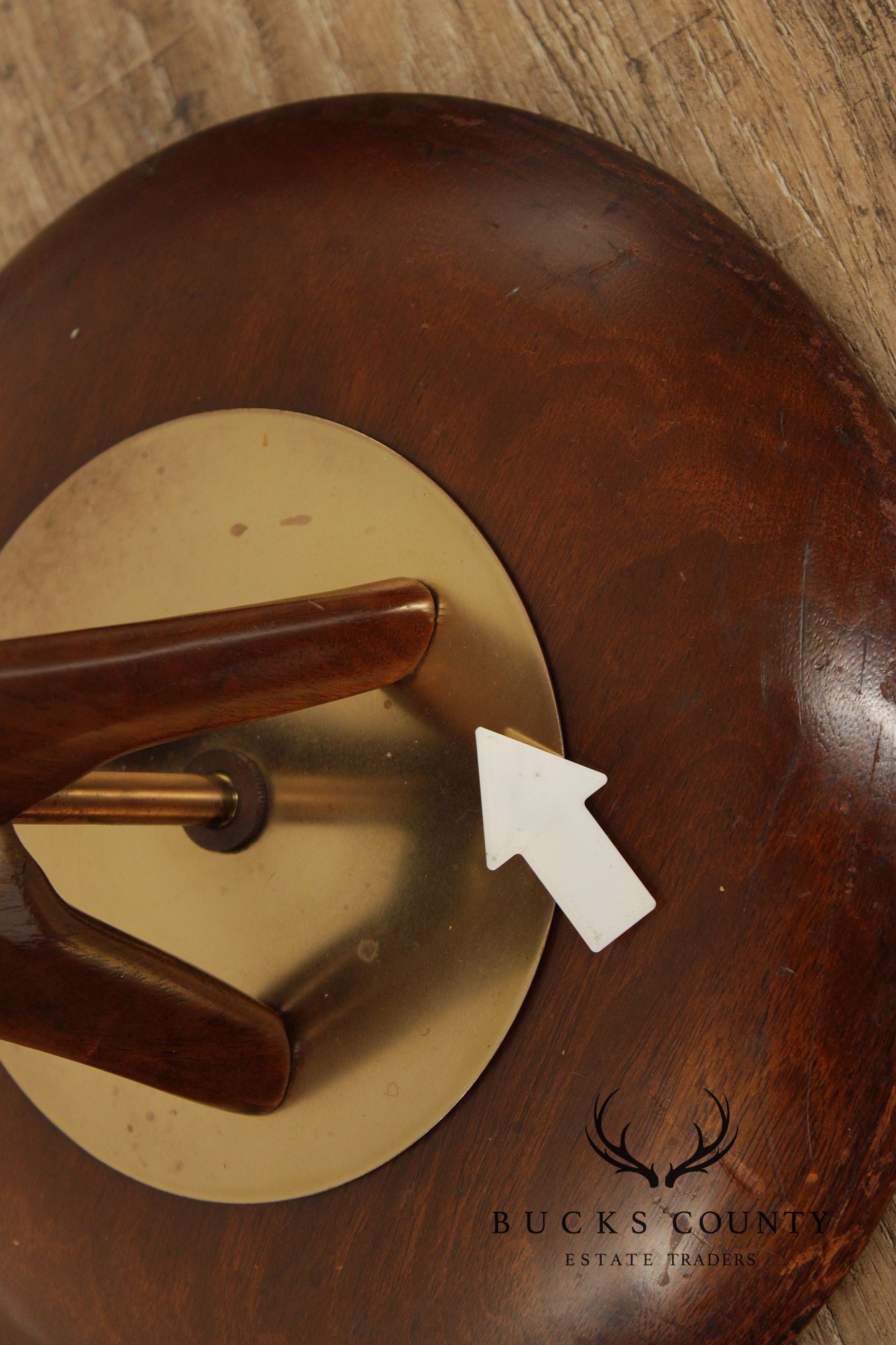 Modeline Mid Century Modern Walnut Floor Lamp