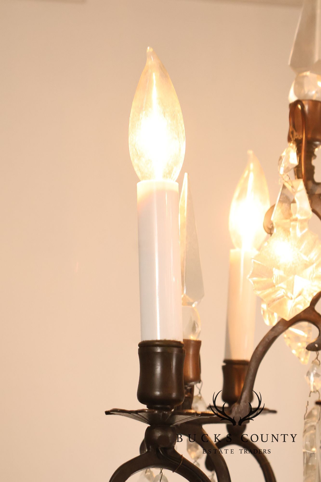 Versailles Style Crystal And Bronze Chandelier