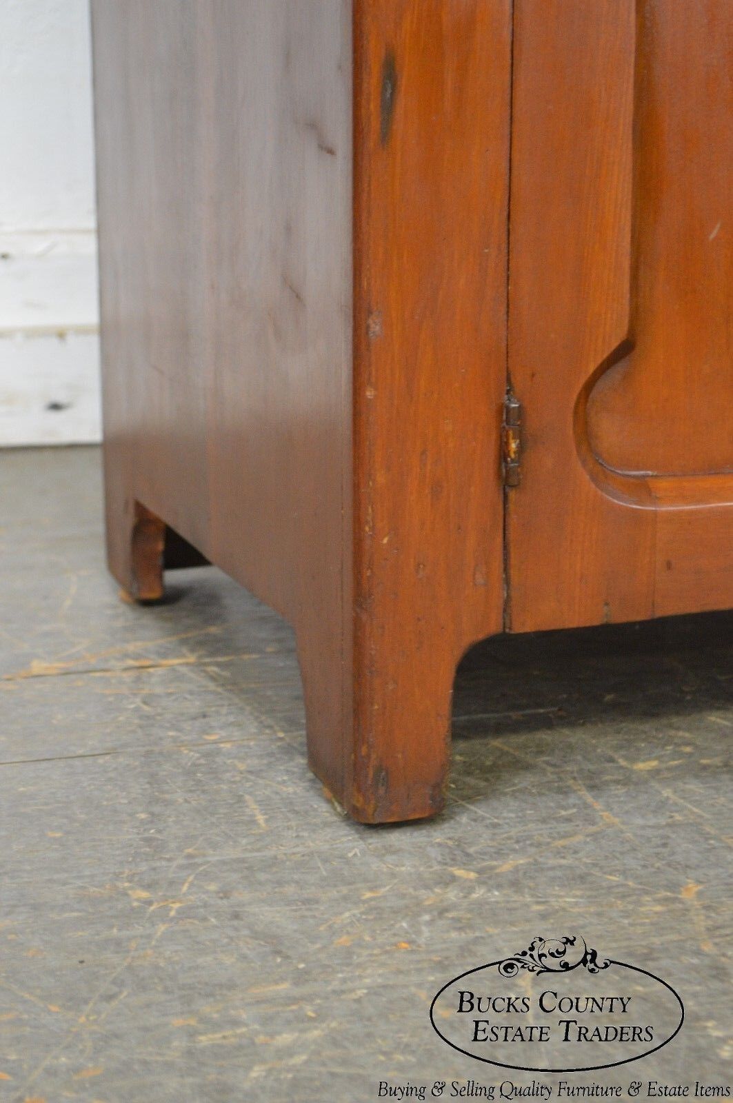 Antique 19th Century Country Poplar Dry Sink Cabinet