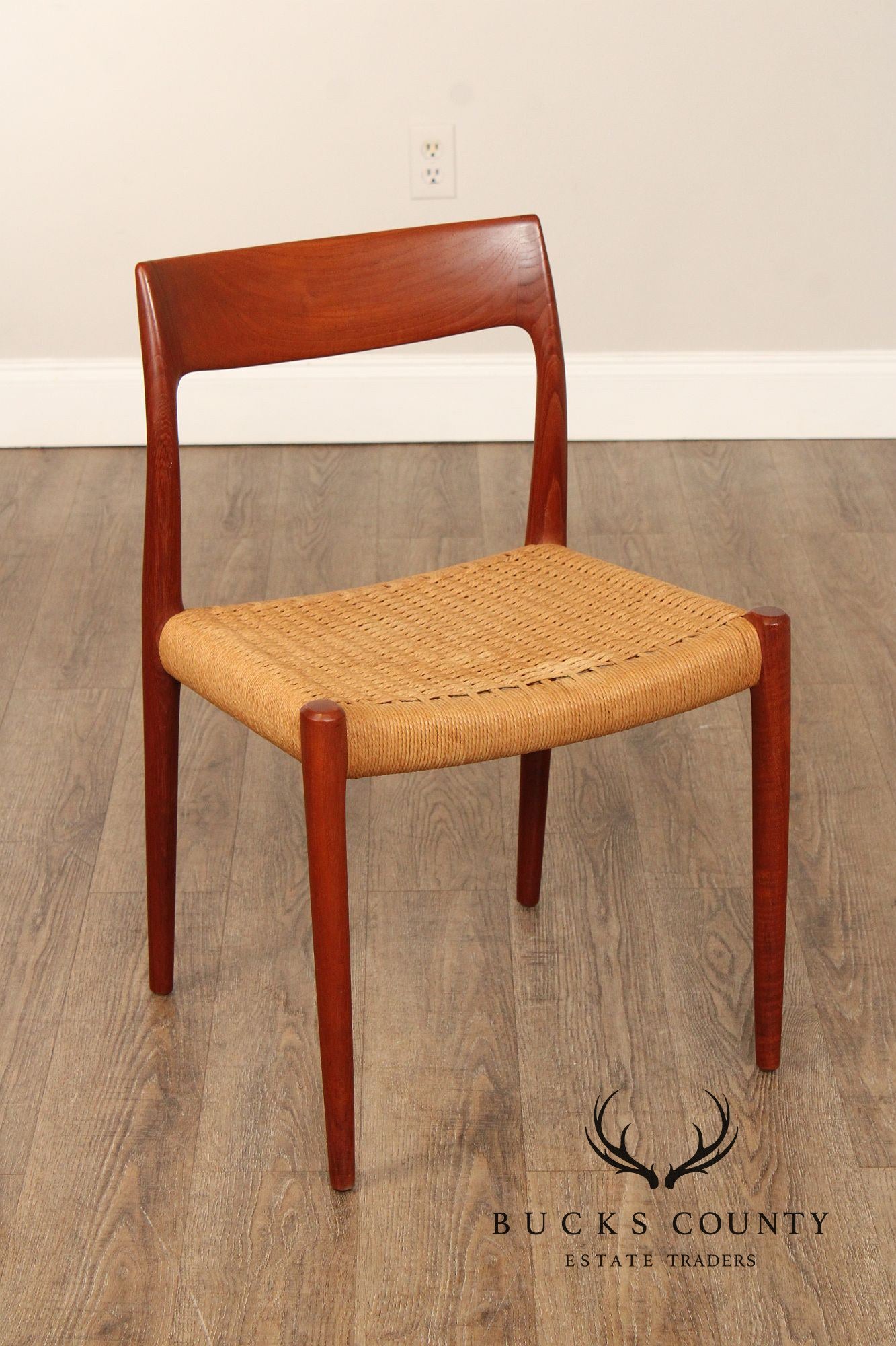 J.L. Mollers Danish Modern Set Of Six Teak Dining Chairs