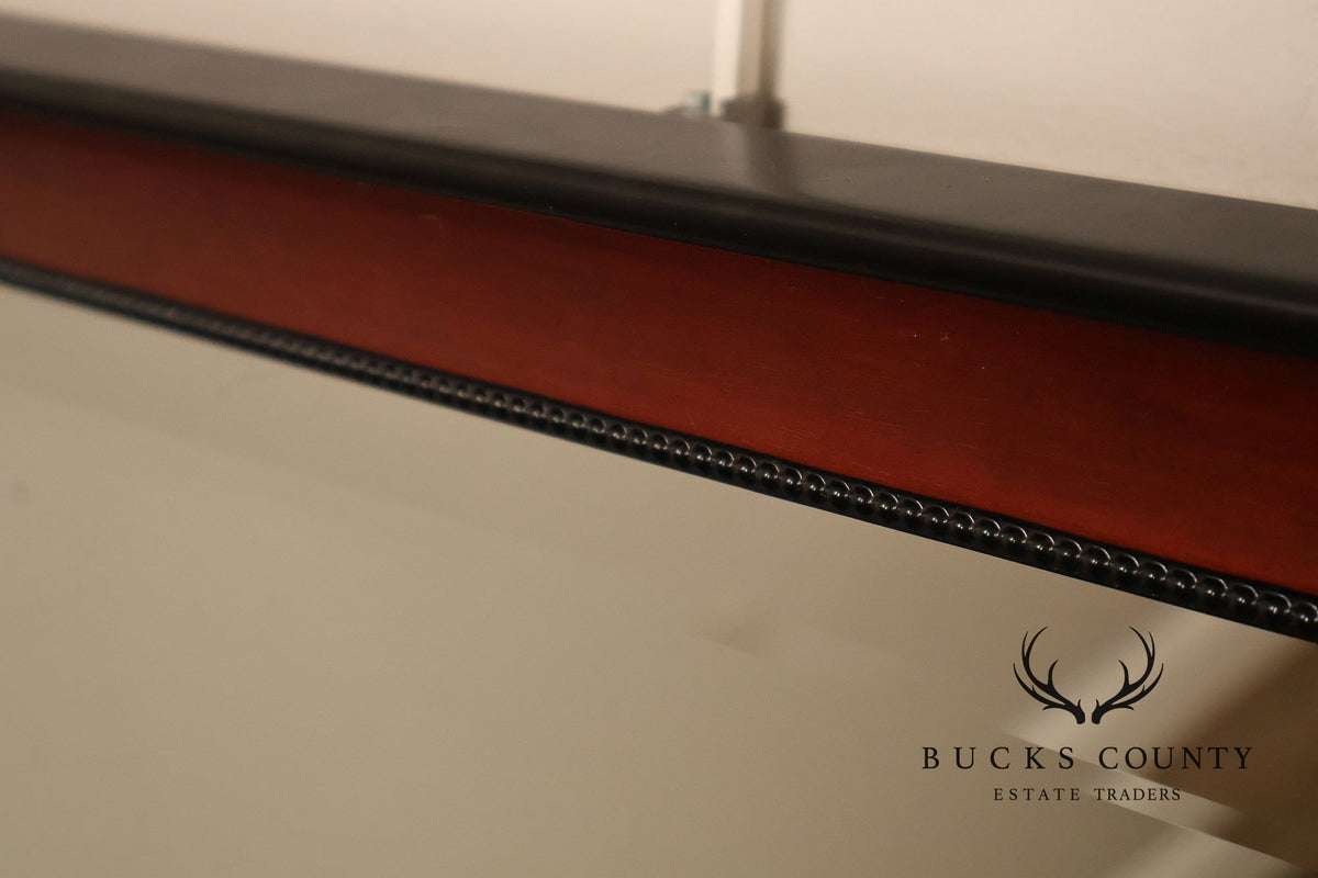 Traditional Mahogany Finish Beveled Wall Mirror