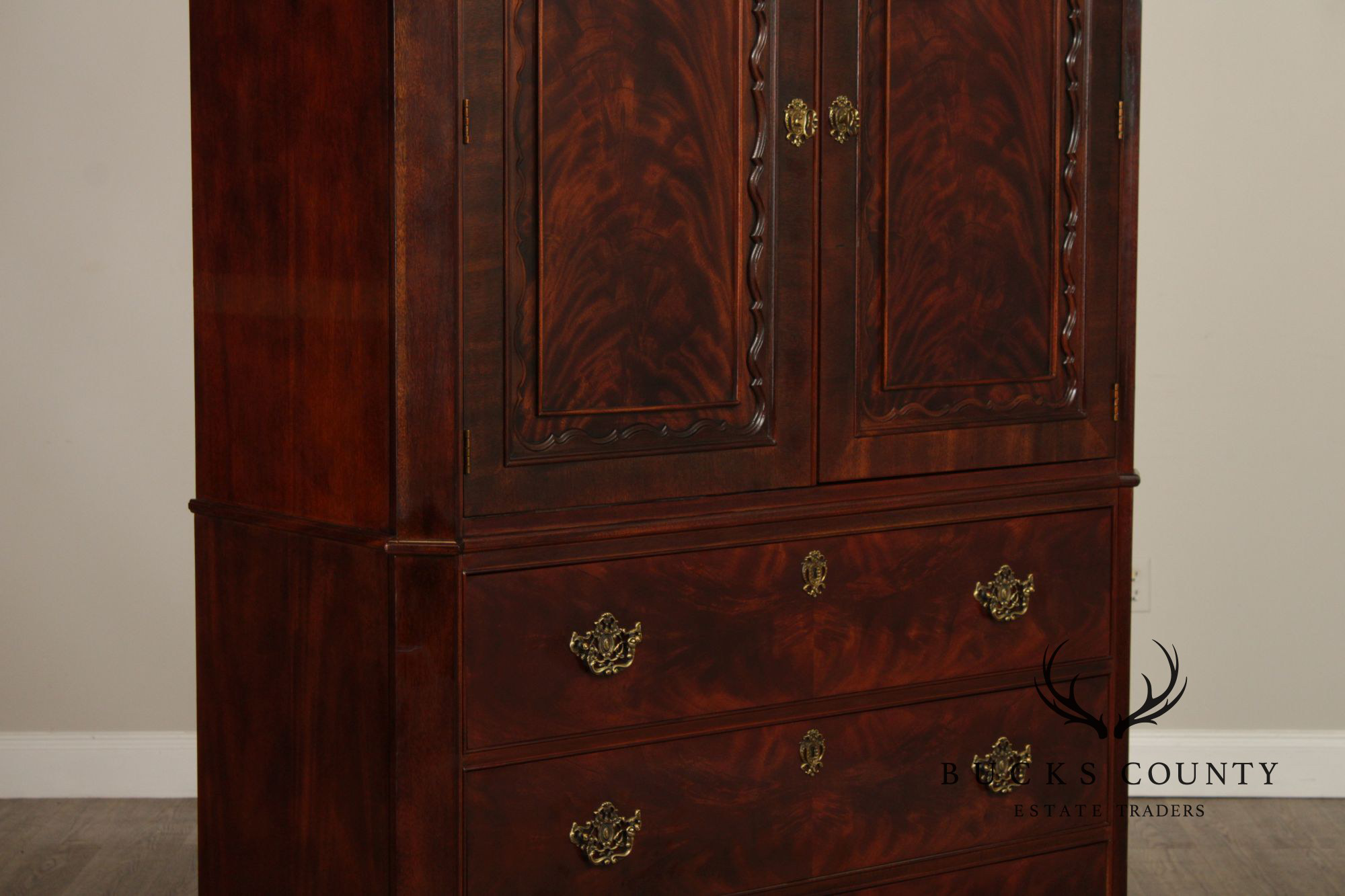 Henredon Carlyle Collection Mahogany Armoire Cabinet