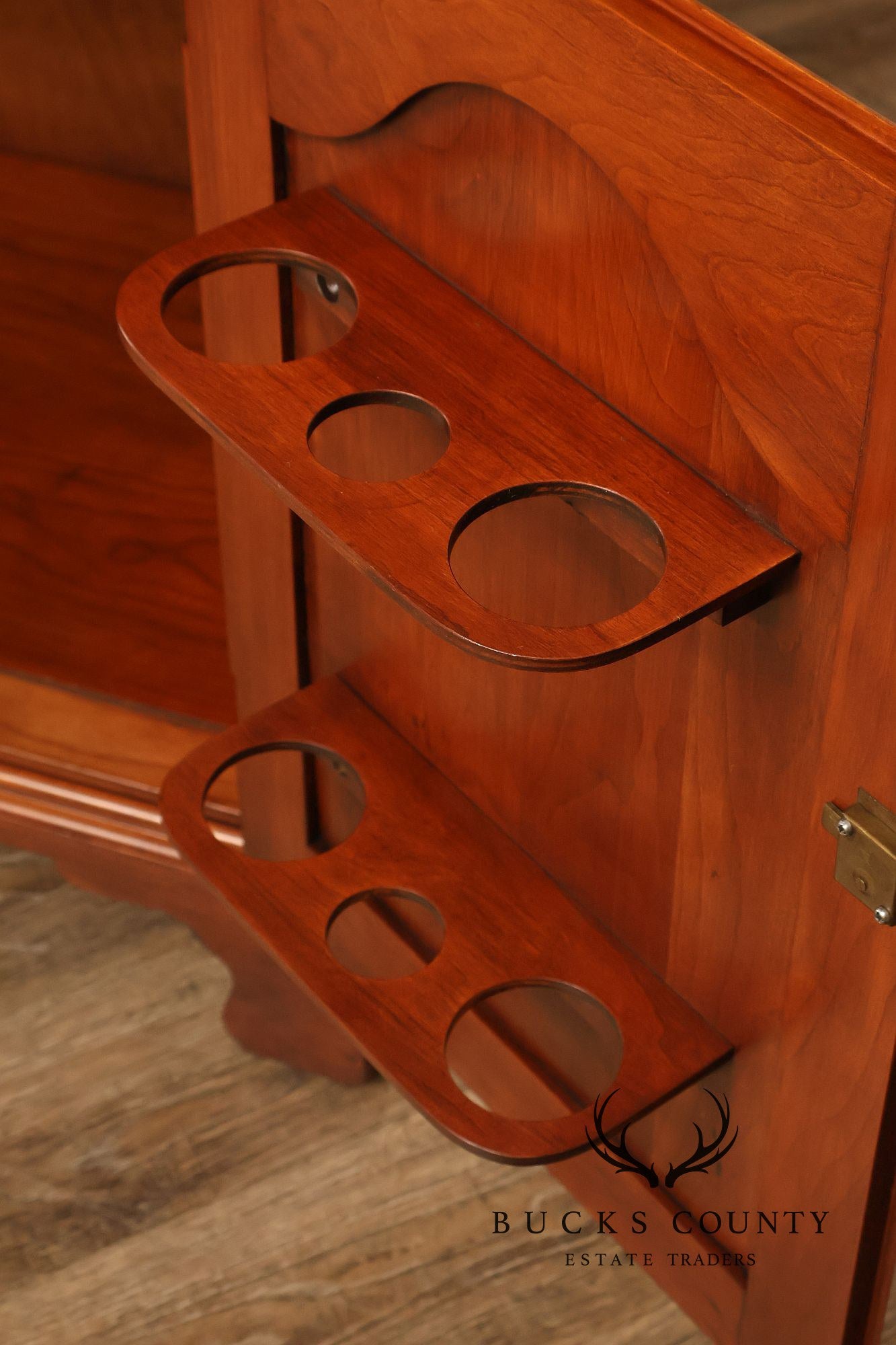 Henkel Harris Georgian Style Cherry Flip Top Server Cabinet