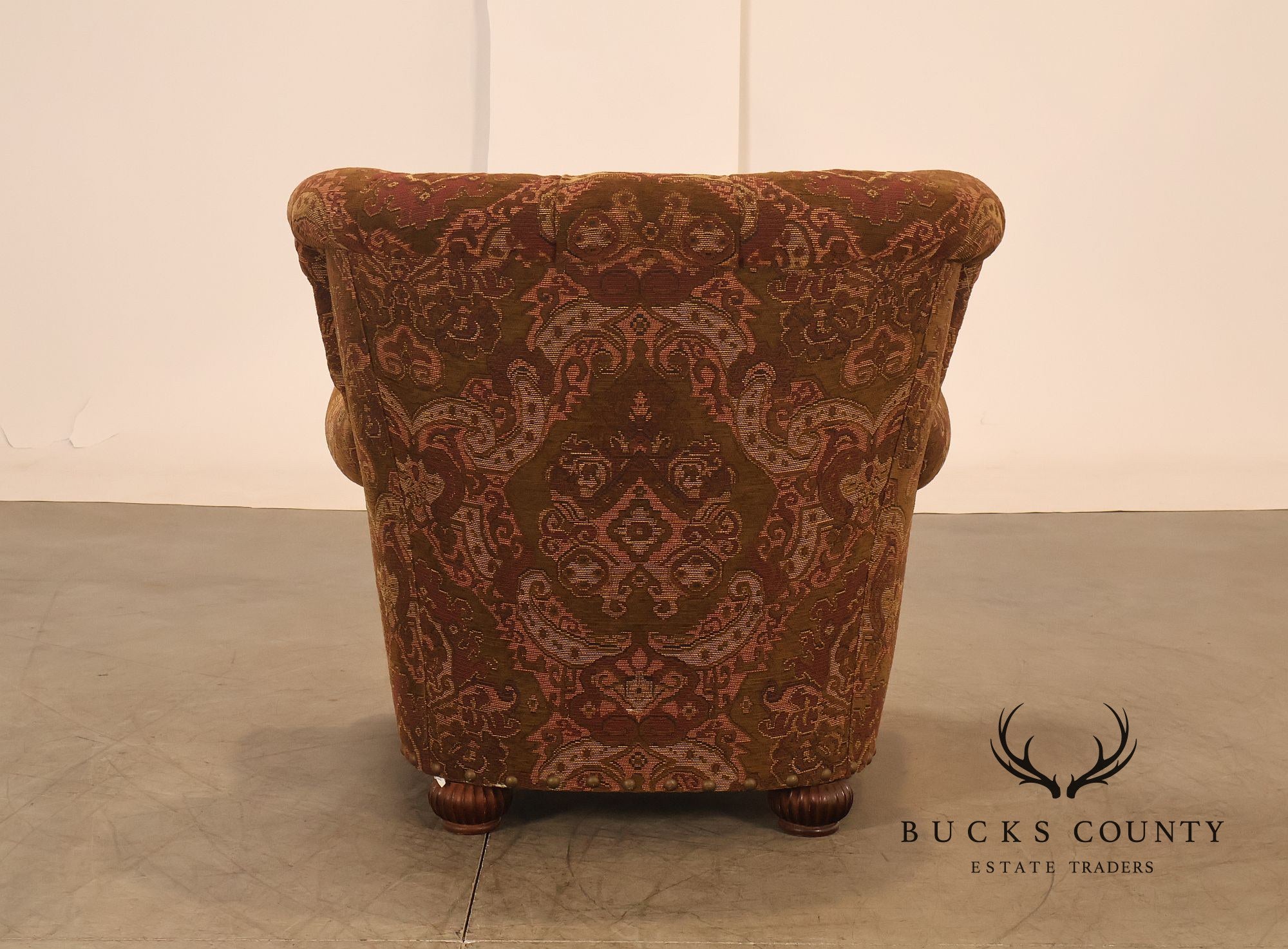 Lillian August Collection Oversized Paisley Upholstered Armchair