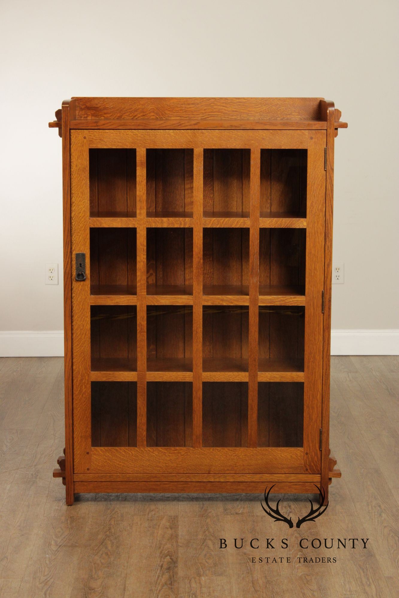 Stickley Mission Collection Oak Single Door Bookcase